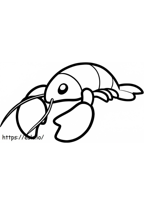 Lobster Vector coloring page