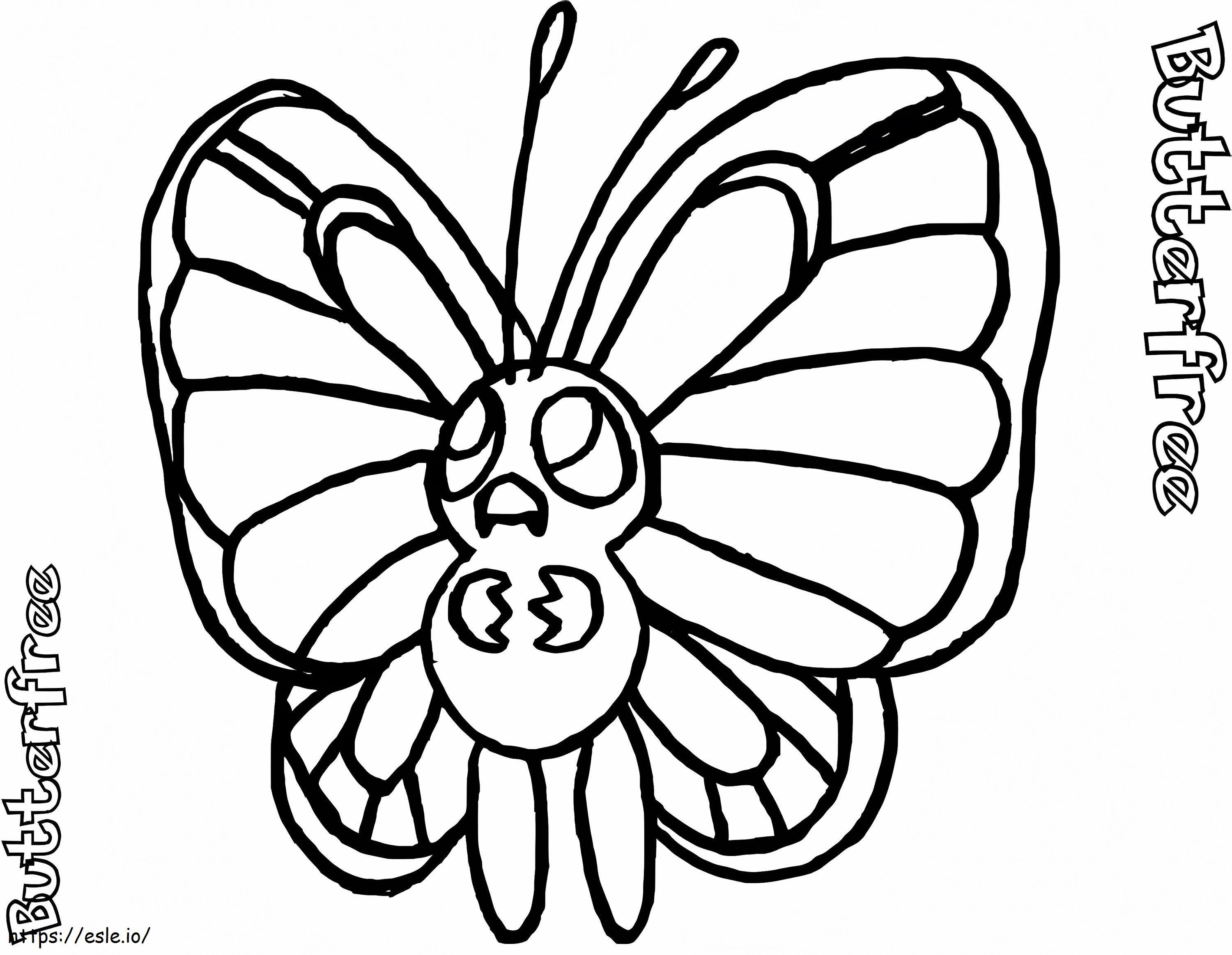 Butterfree 1 coloring page