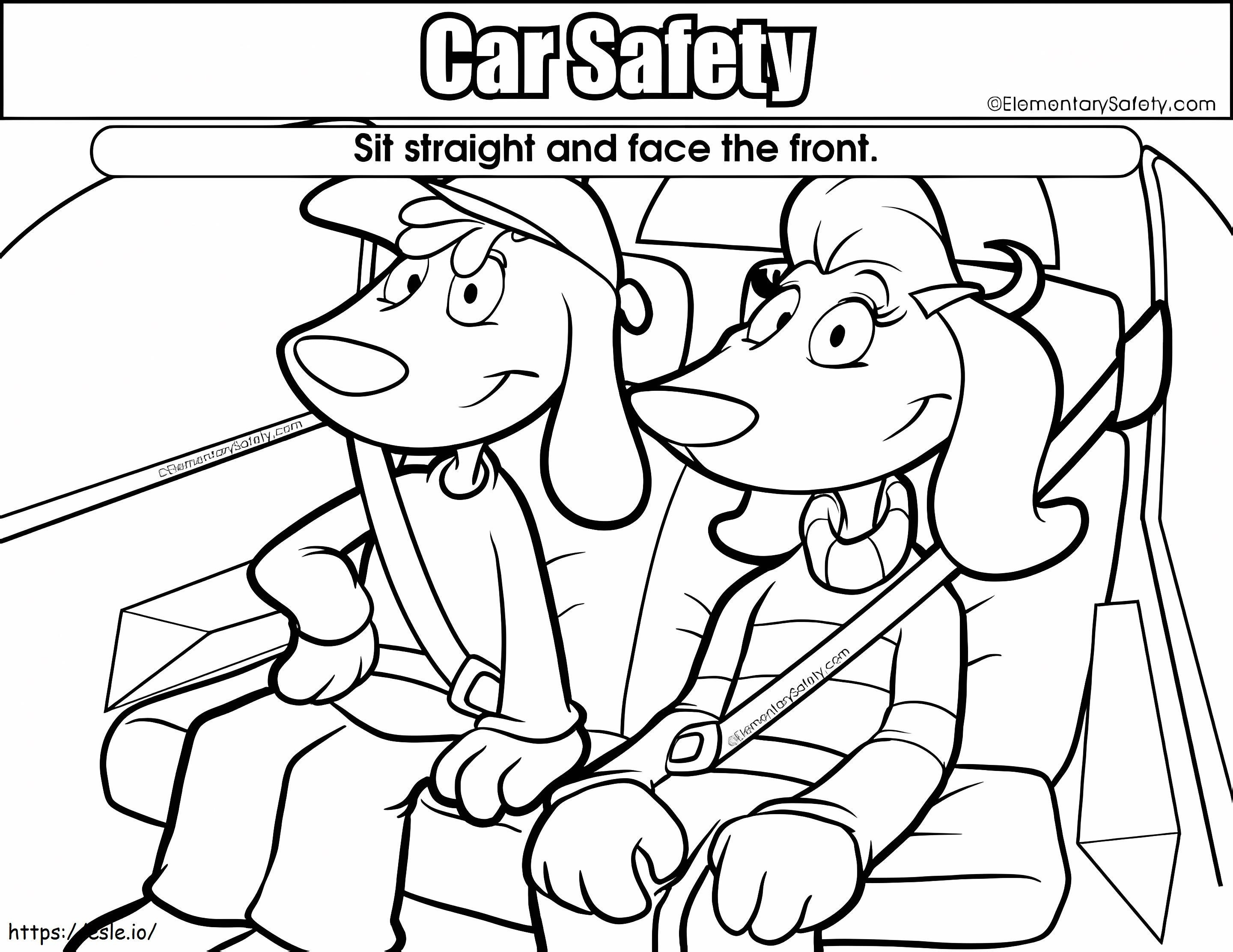How To Sit Car coloring page