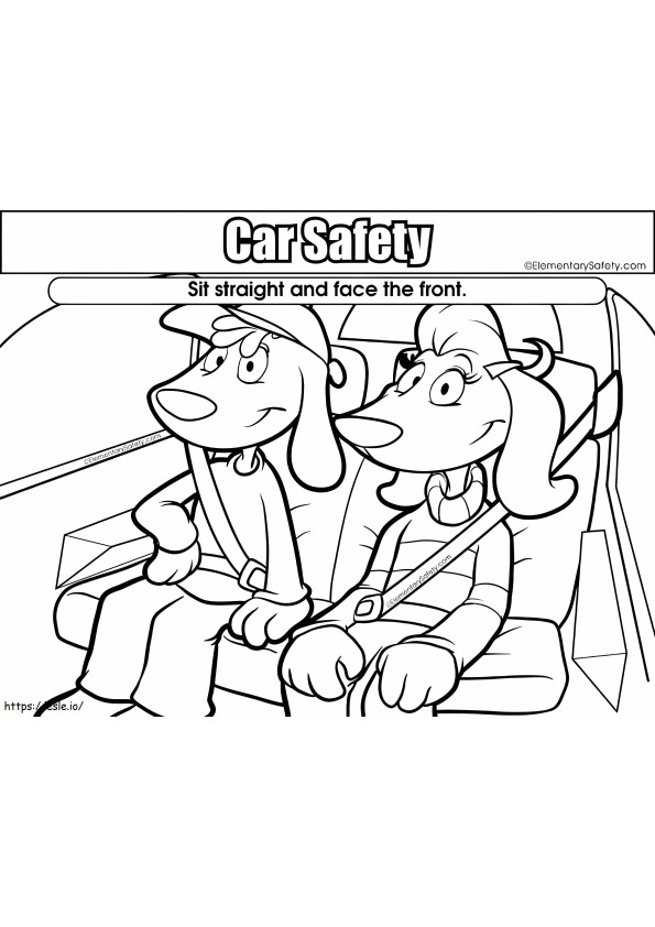 How To Sit Car coloring page