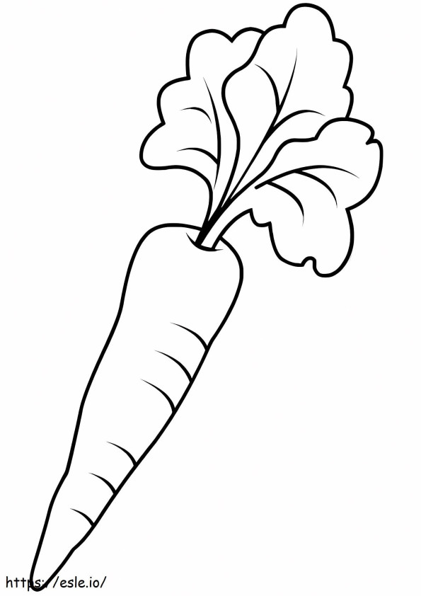 Hyvä Porkkana värityskuva