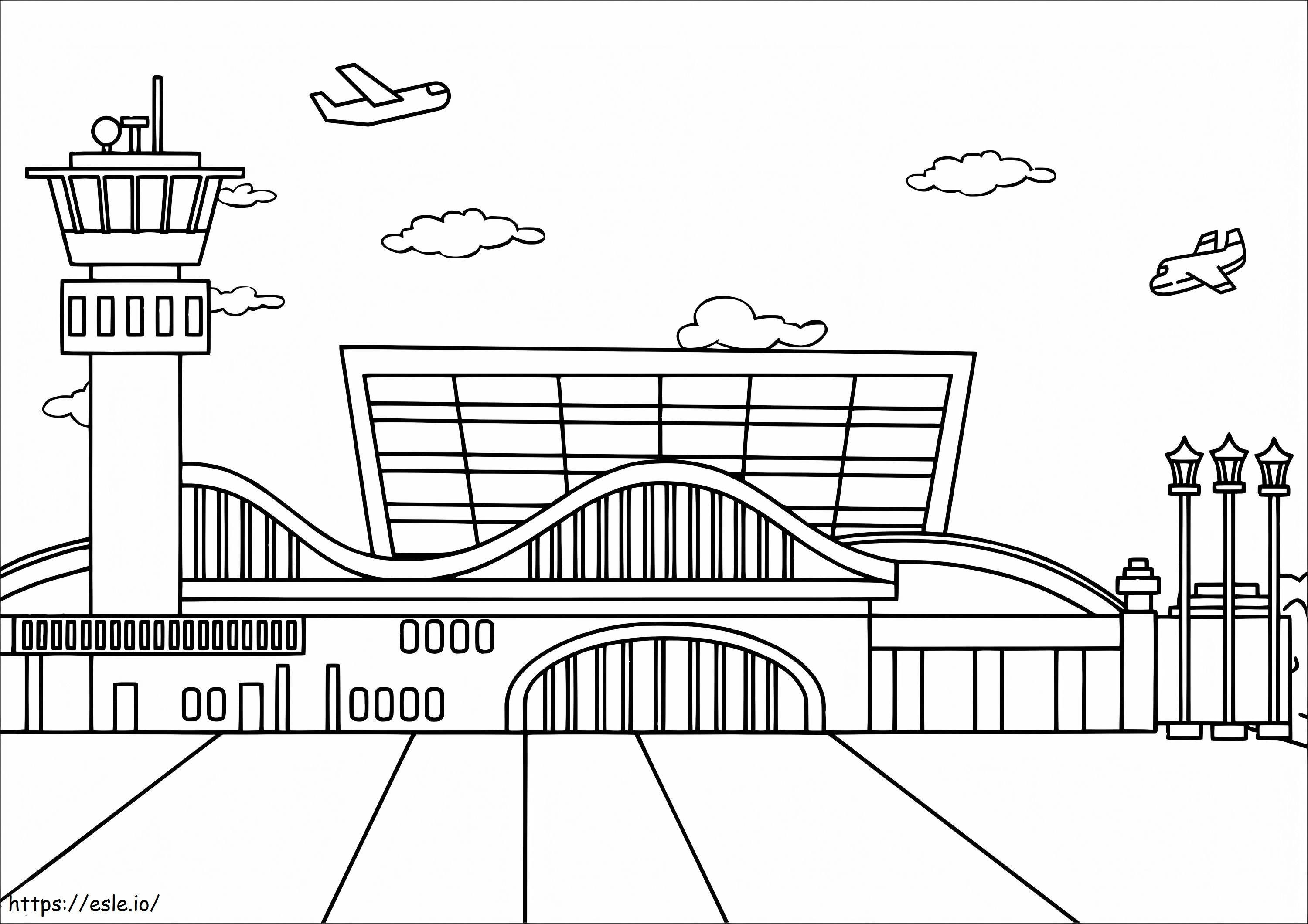 Airport 3 coloring page