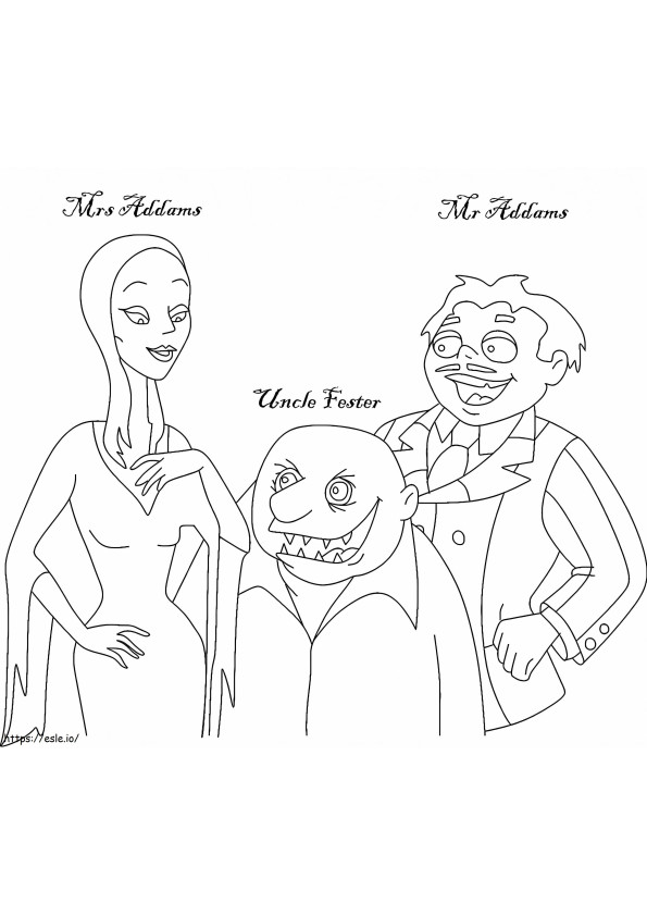 Die Addams-Familie kostenlos zum Ausdrucken ausmalbilder
