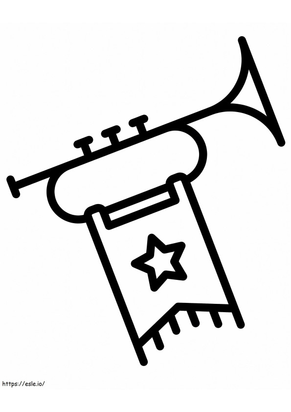 Single Trumpet coloring page