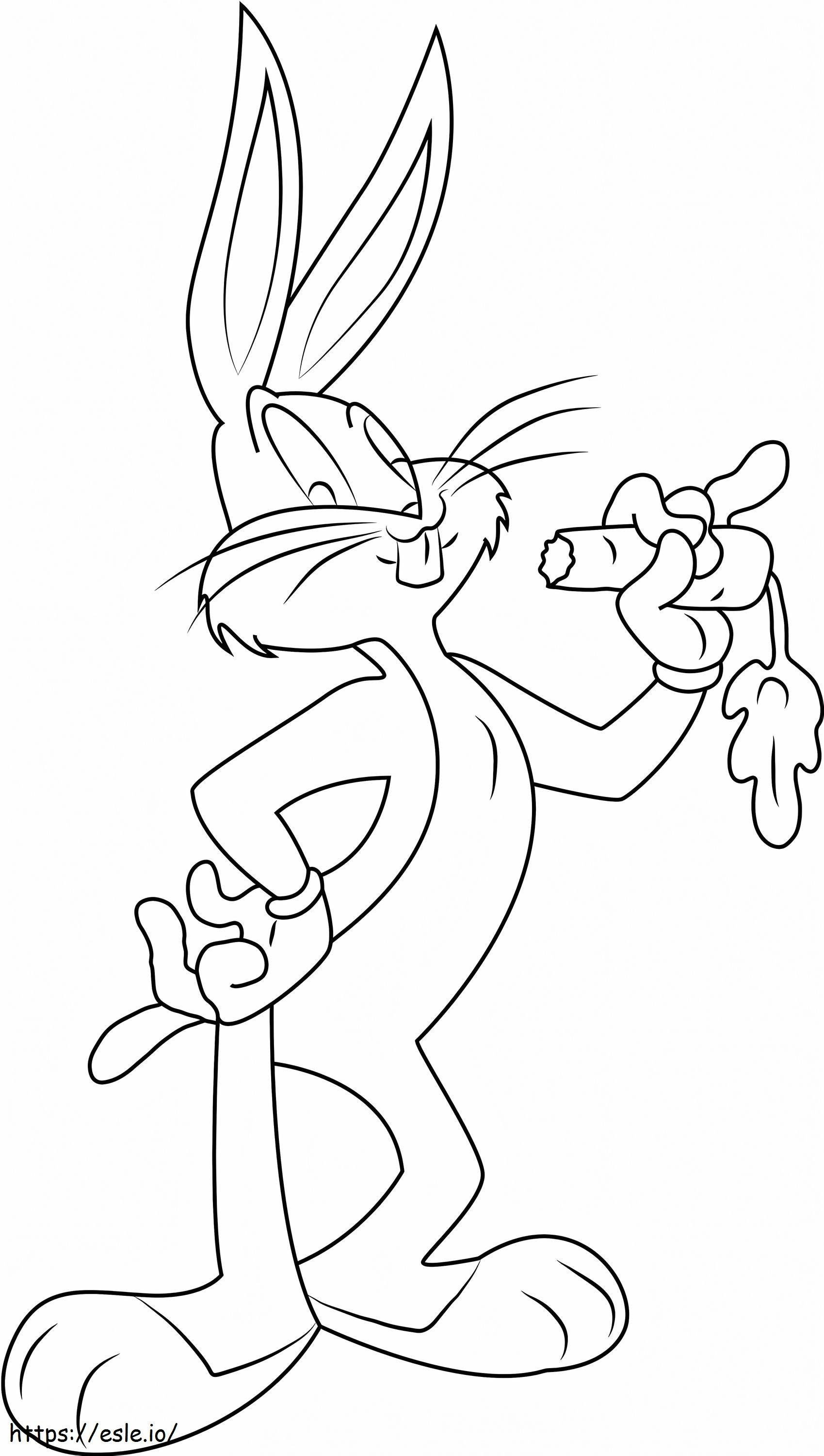  Bugs Bunny che mangia la carota1 da colorare