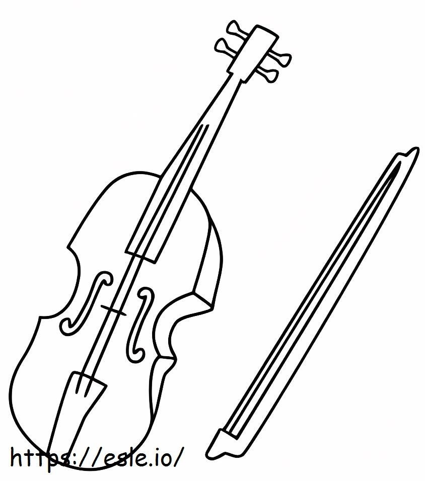 Täydellinen viulu värityskuva