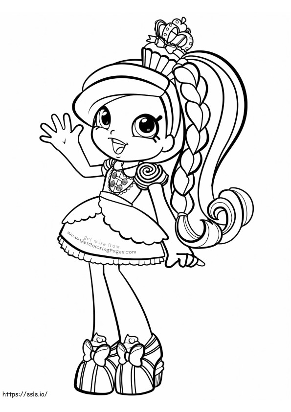 Cute Jessicake coloring page