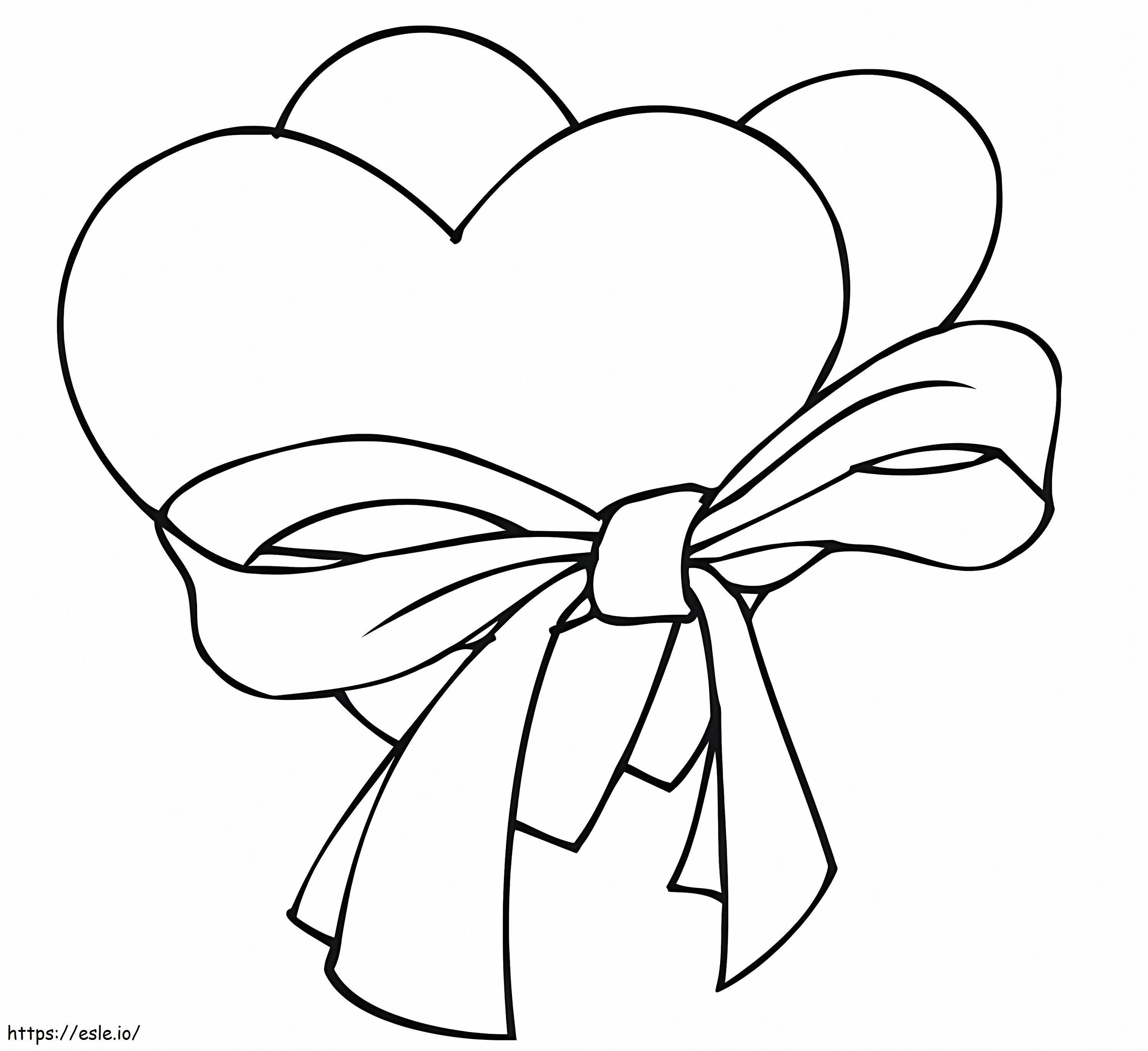 Valentine Hearts coloring page