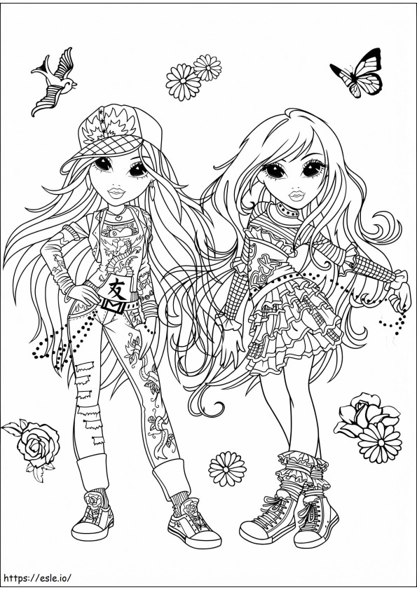 Moxie Girlz 11 coloring page