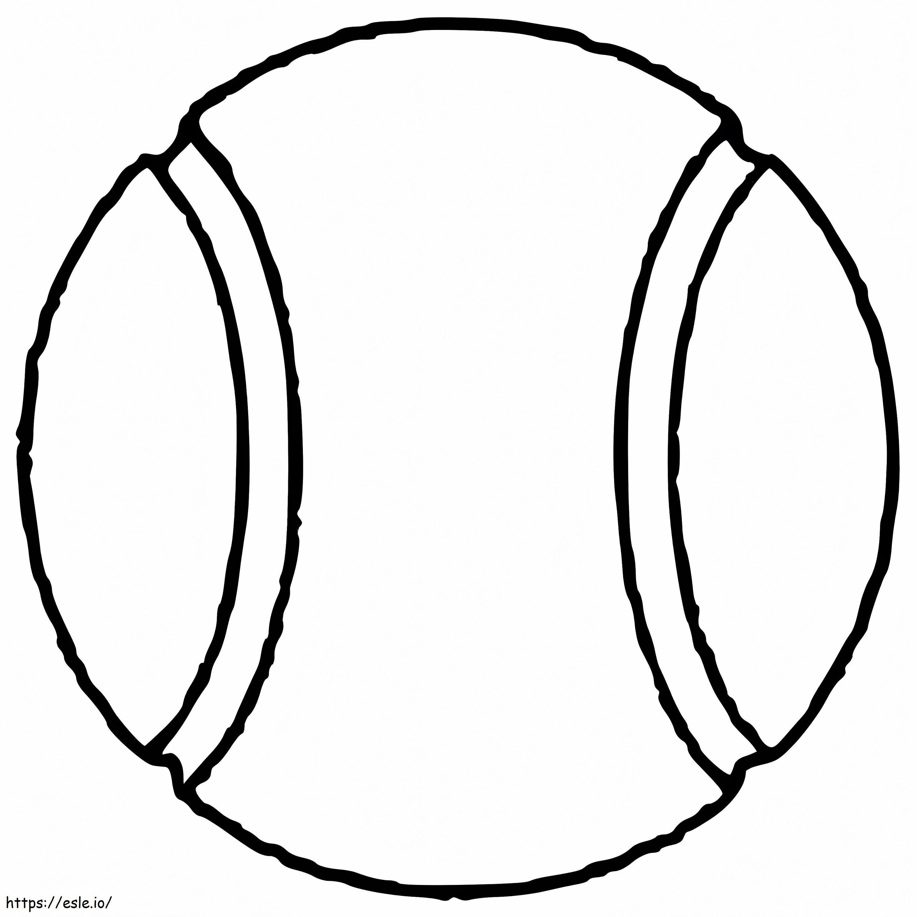 Tennis Ball coloring page
