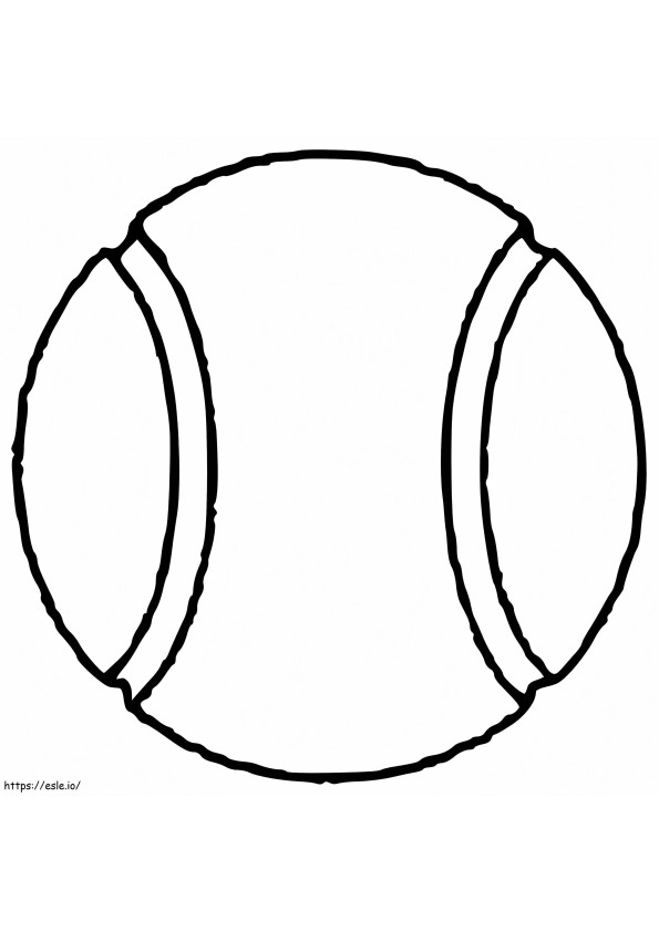 Coloriage Balle de tennis à imprimer dessin