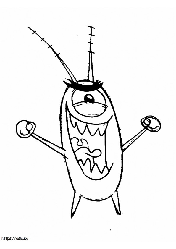 Evil Plankton coloring page