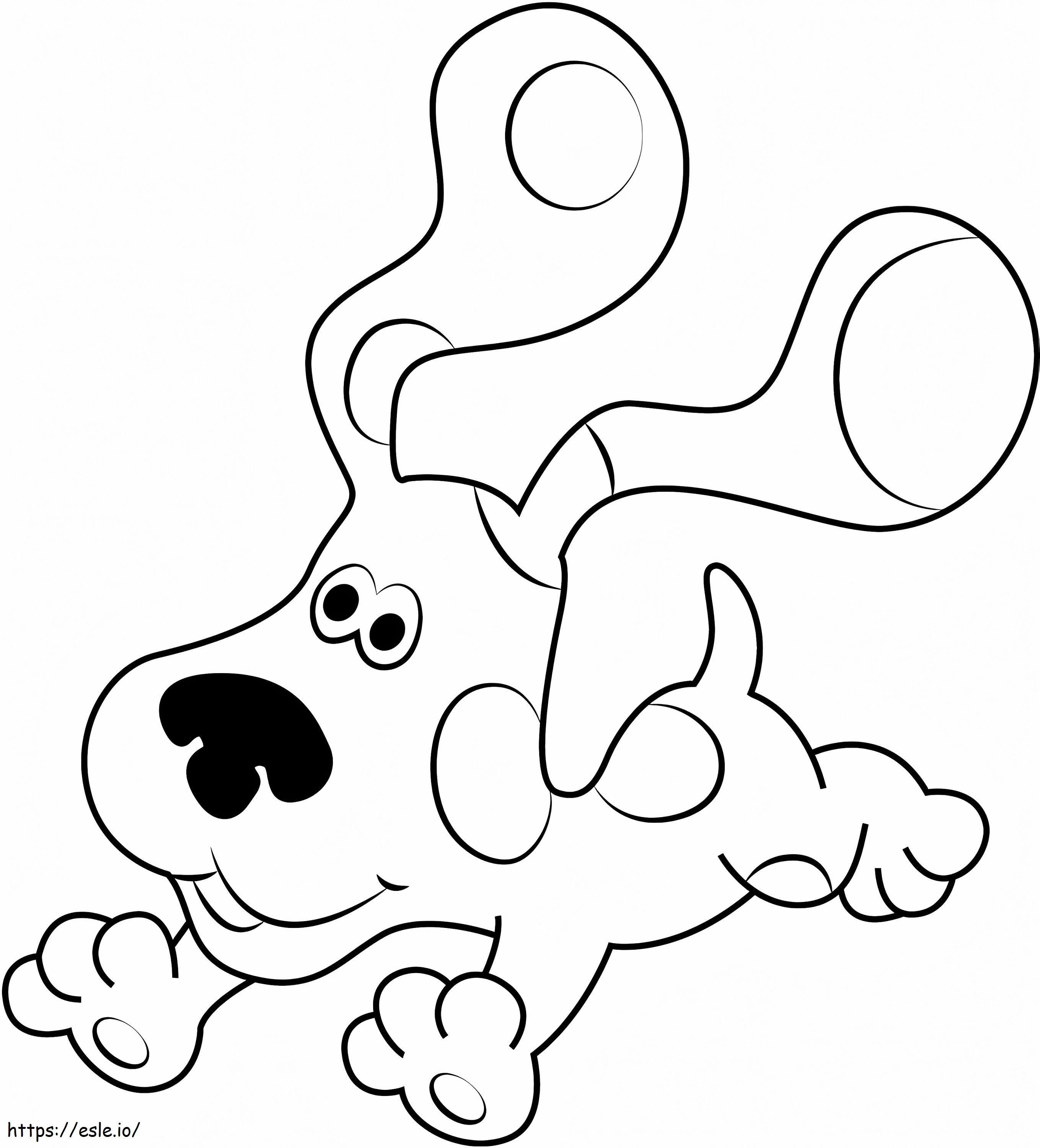 Blue Clues Running A4Coloring Page coloring page