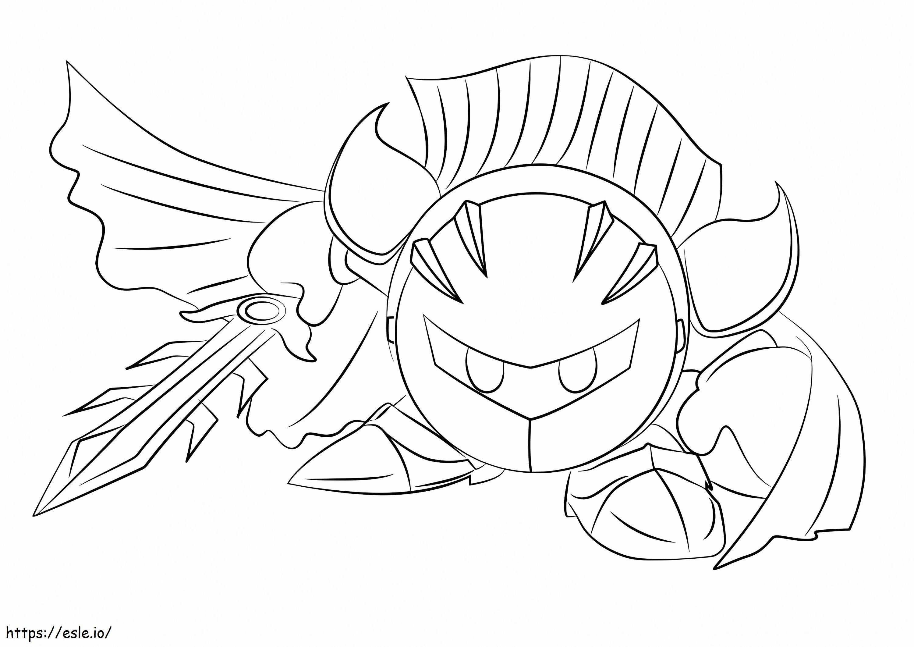 Meta Knight 4 coloring page