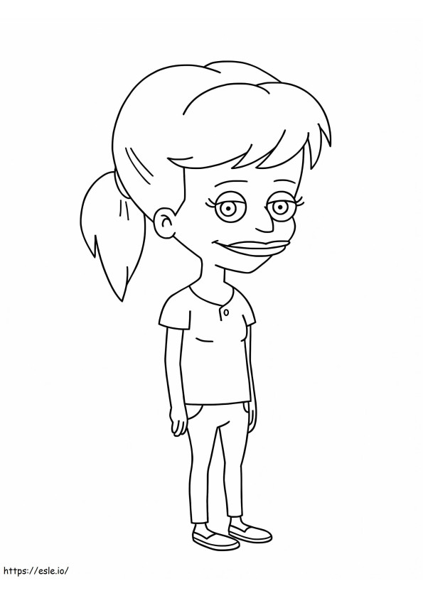 Jessi From Big Mouth coloring page