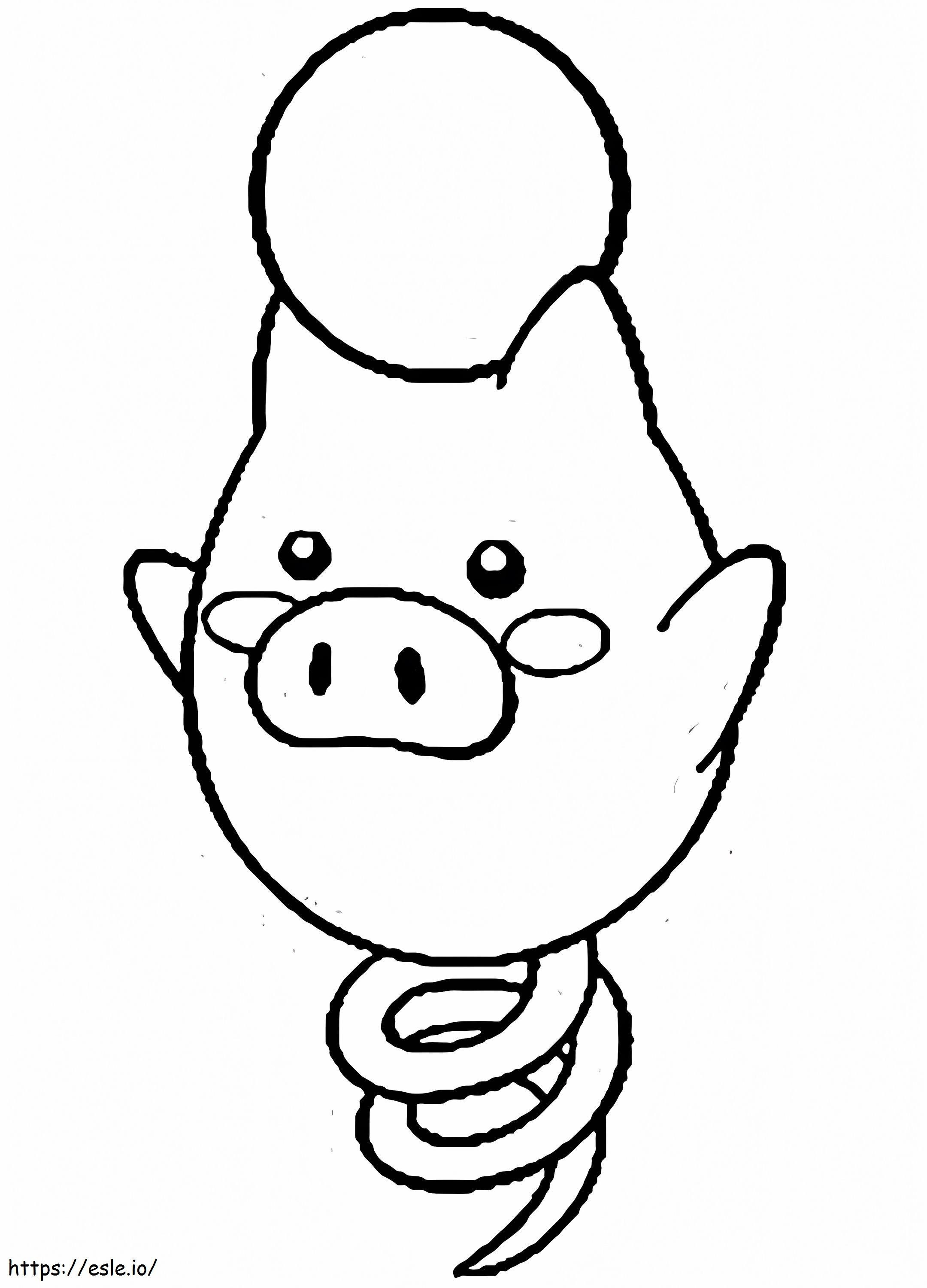 Spoink Pokemon 1 coloring page