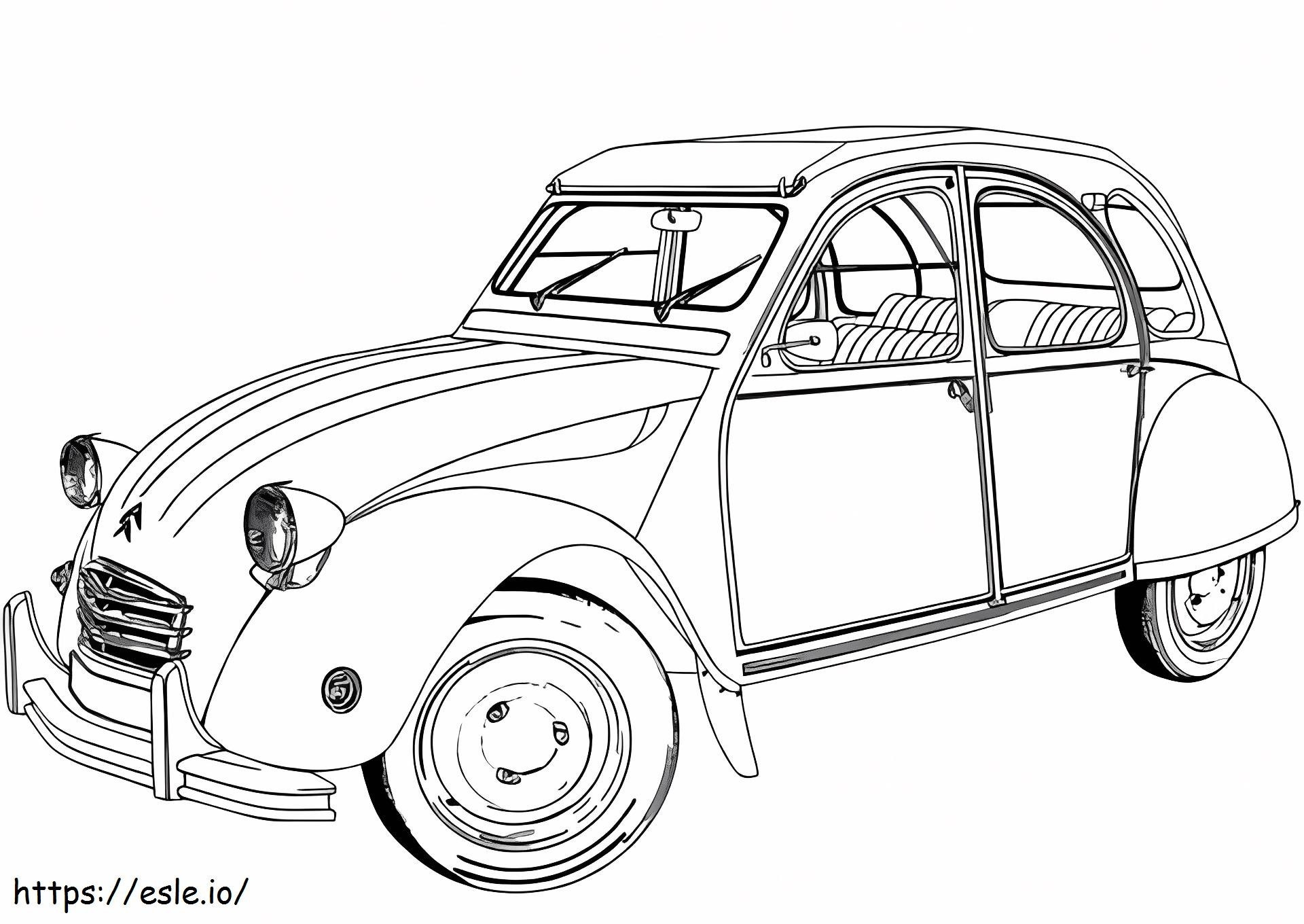  Citroën 2Cv para colorir
