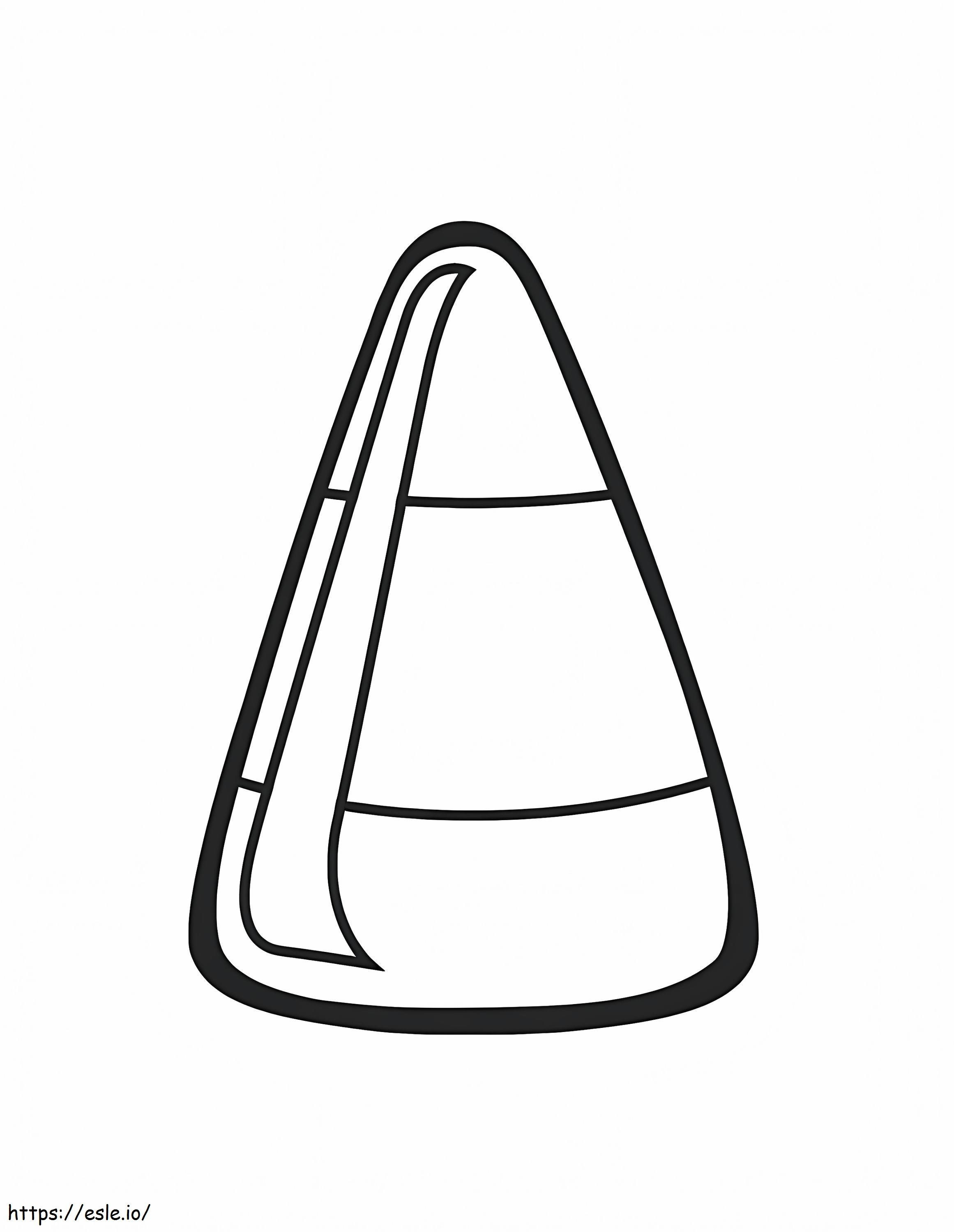 A Candy Corn Coloring Page