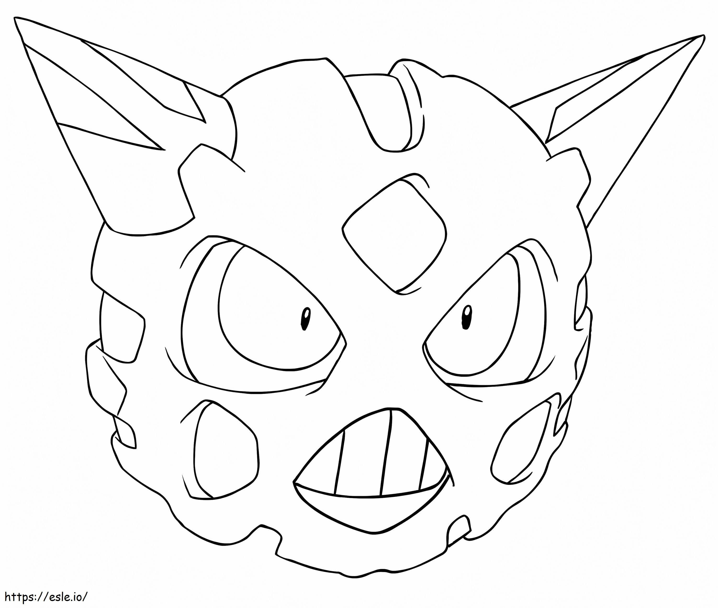 Pokemon Glalie coloring page