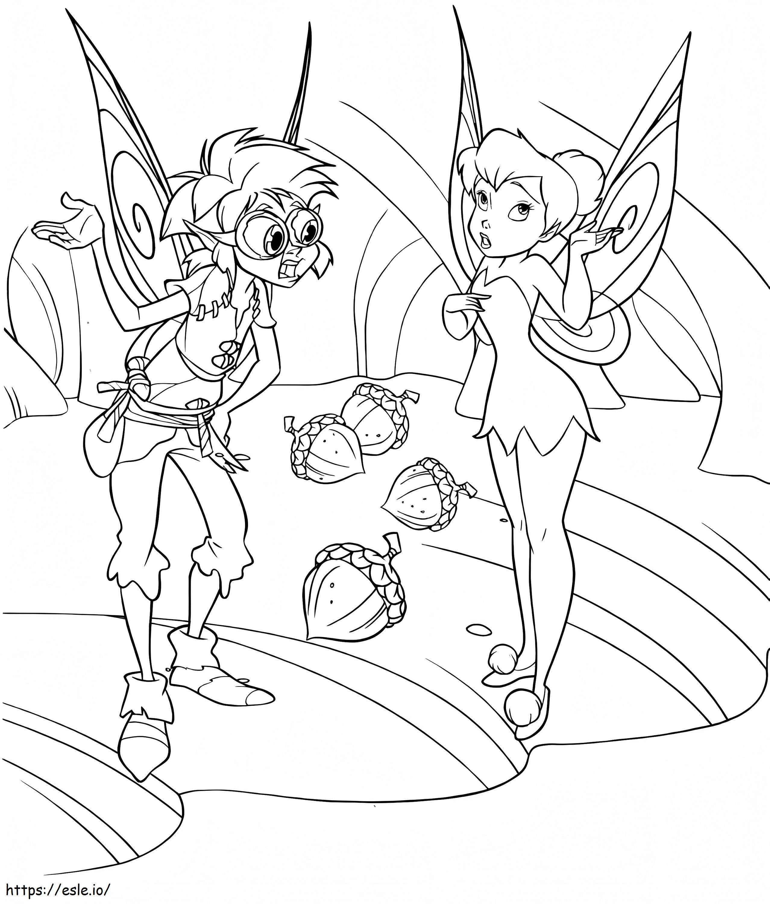 Tinkerbell Talk To A Friend coloring page