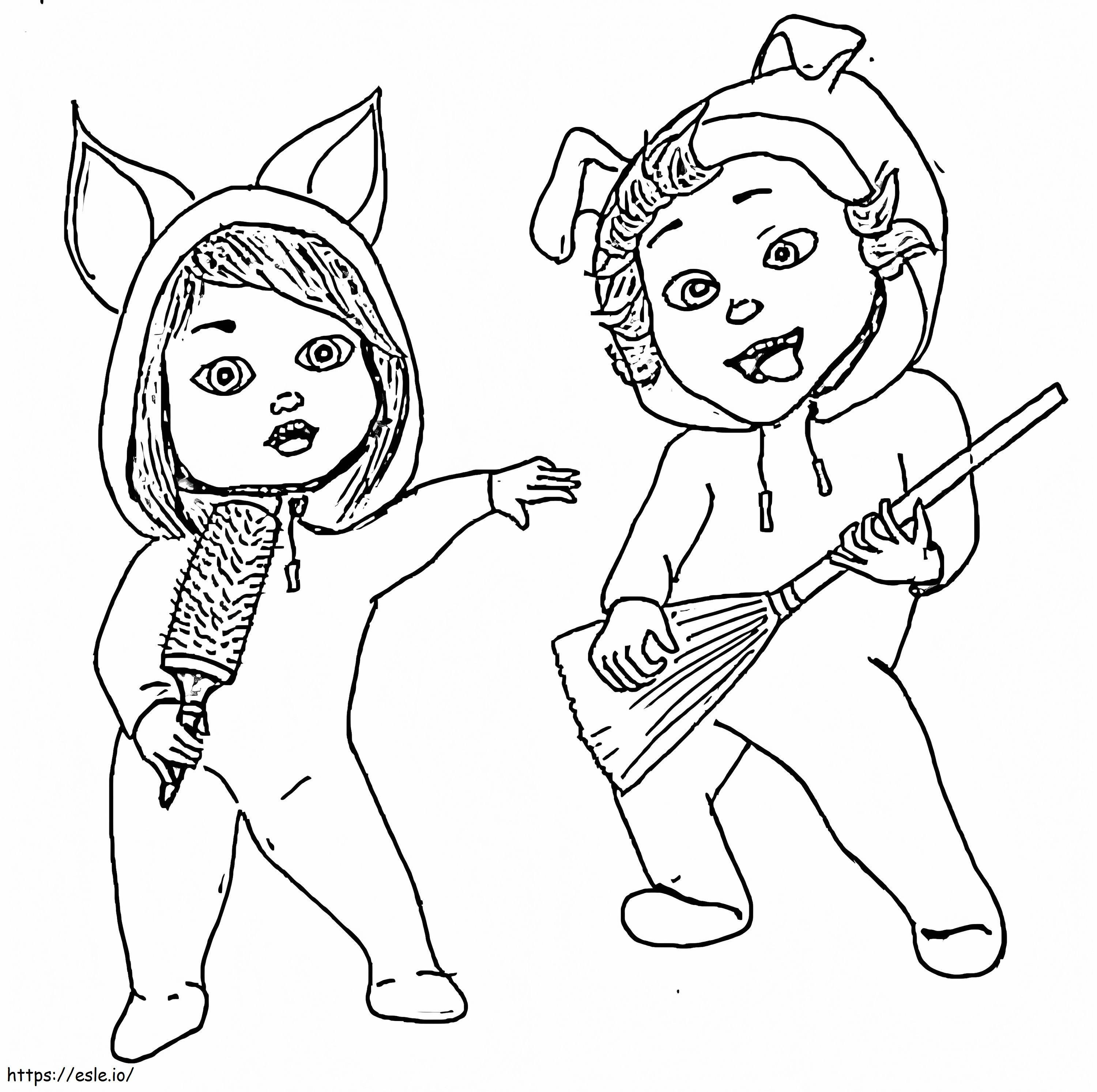 Funny Dave And Ava coloring page