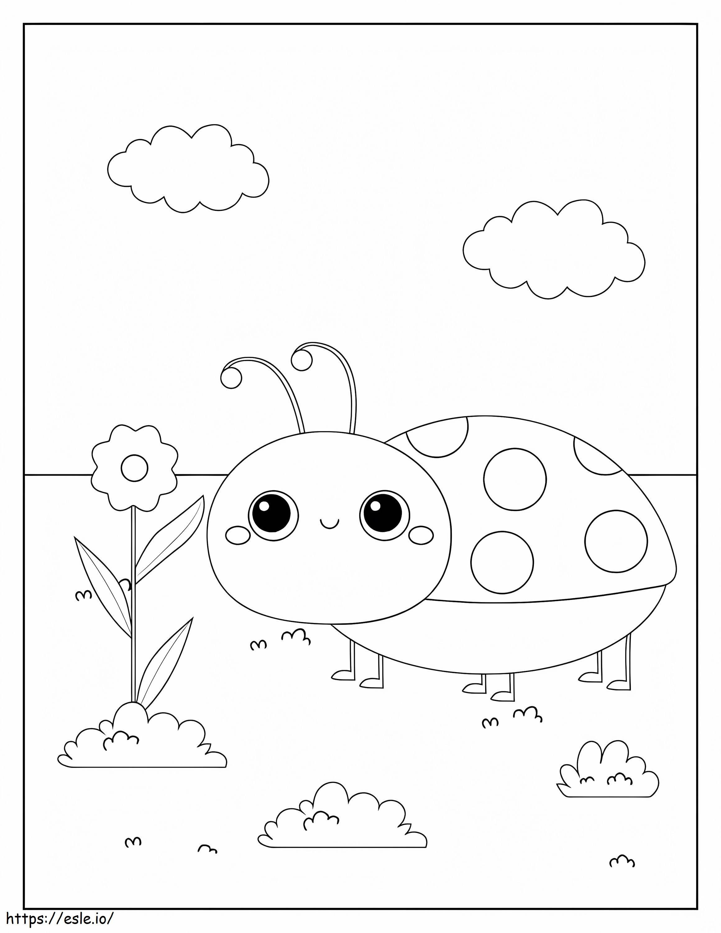 The Most Adorable Ladybug coloring page