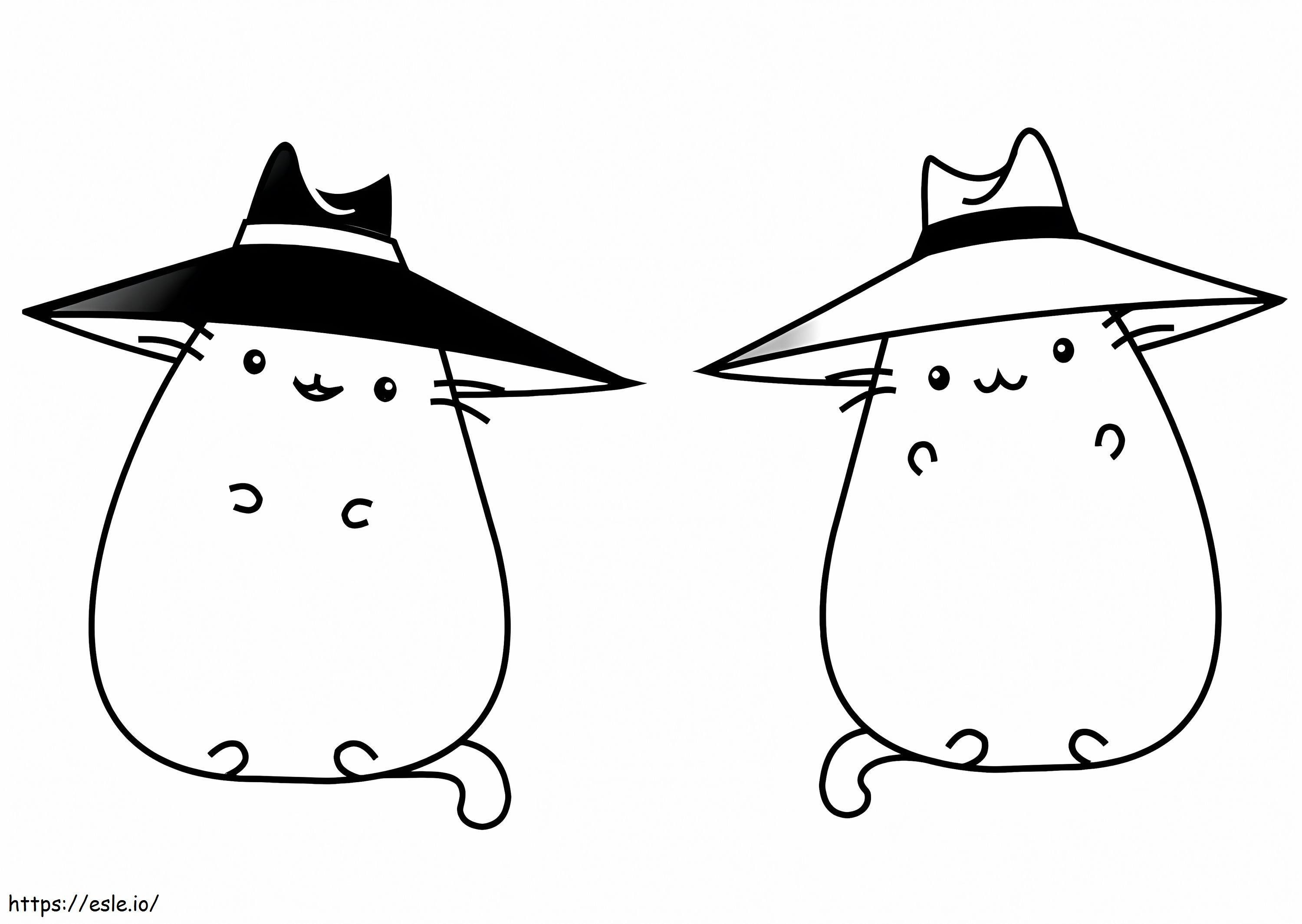 Adorable Pusheen 6 coloring page