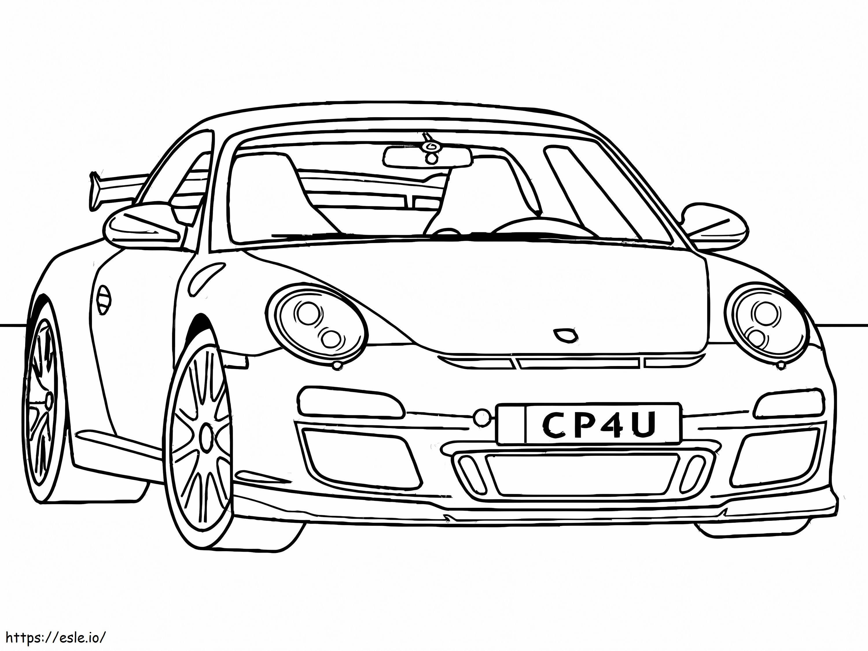 Porsche 4 de colorat