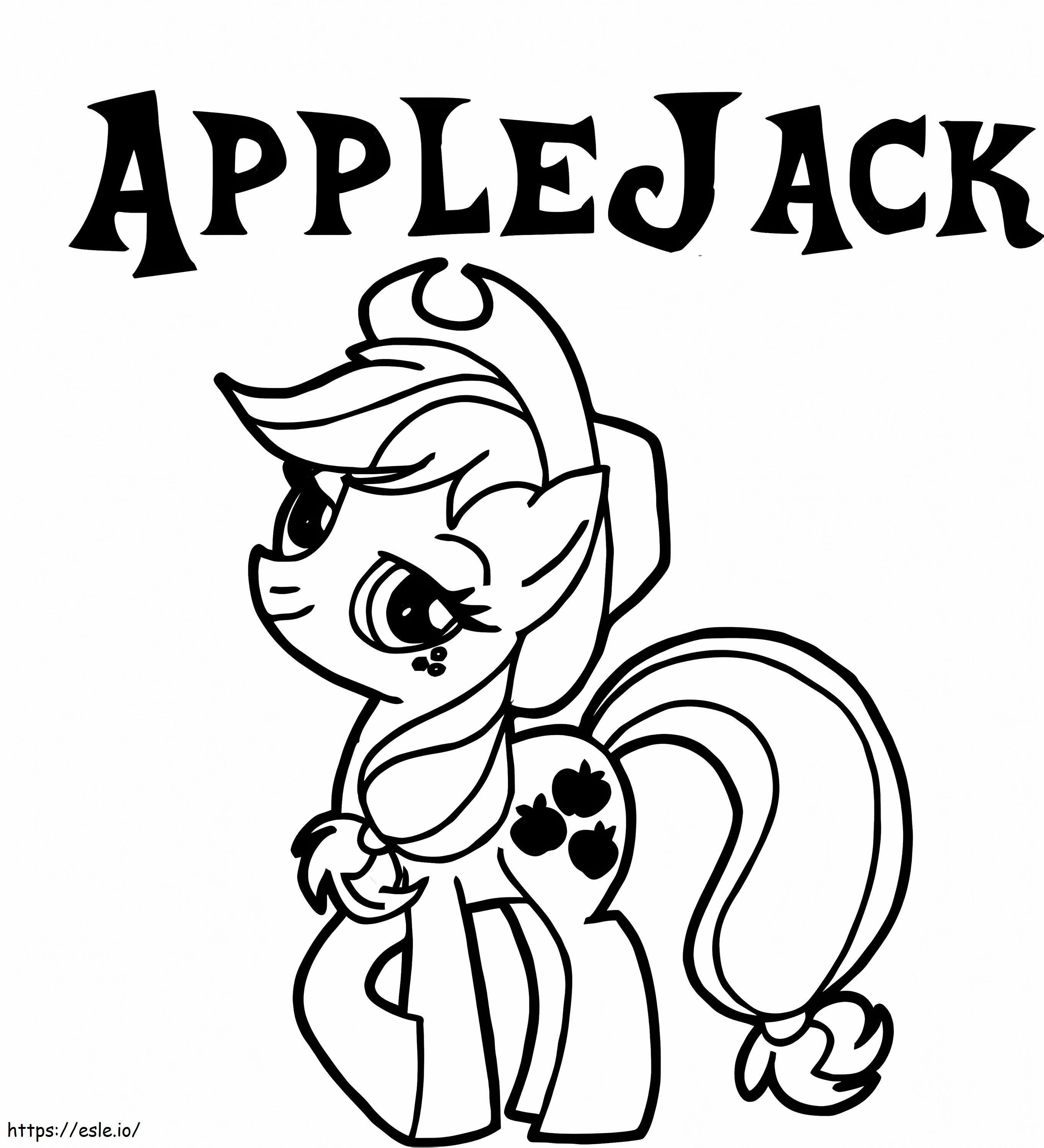 Szép Applejack kifestő