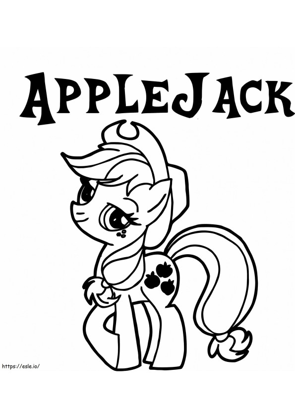 Applejack yang cantik Gambar Mewarnai