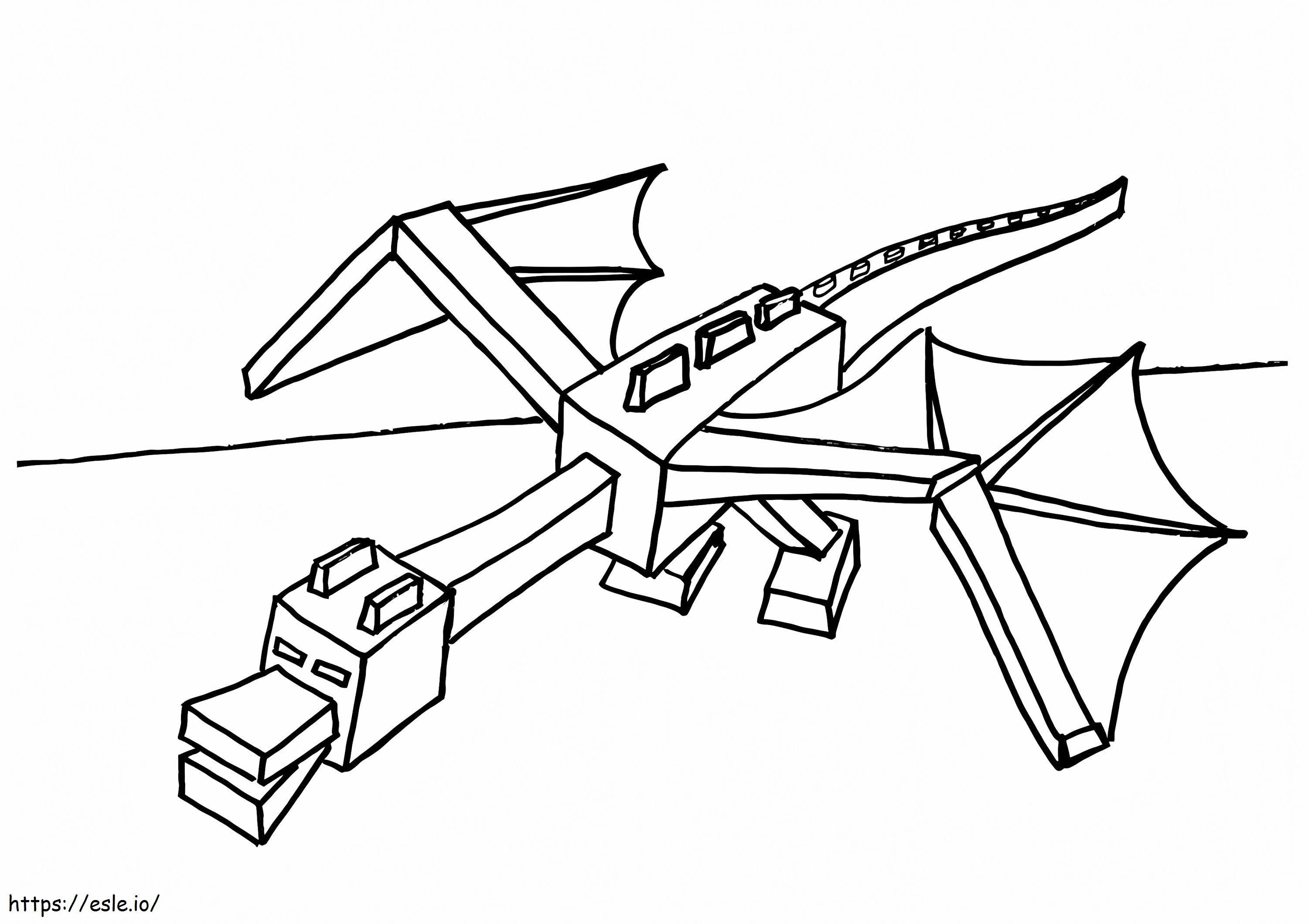 Dragon Ends coloring page