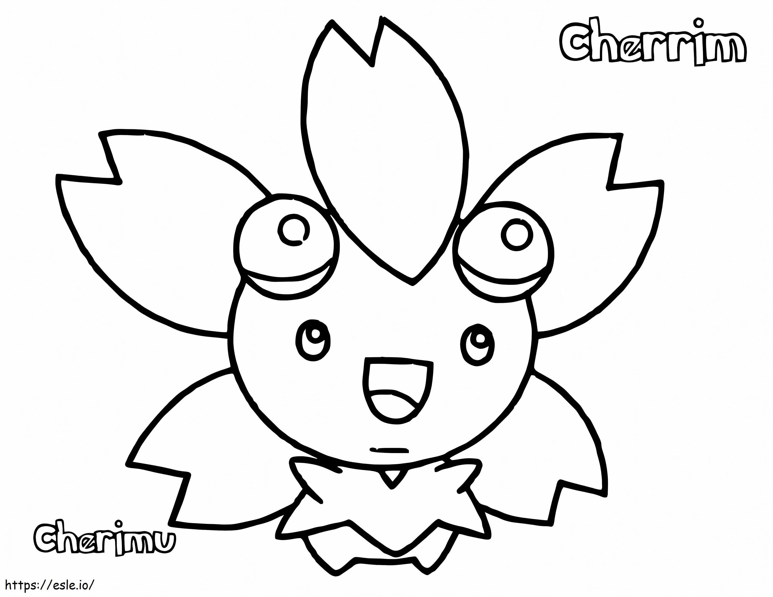 Coloriage Cherrim Pokémon 2 à imprimer dessin