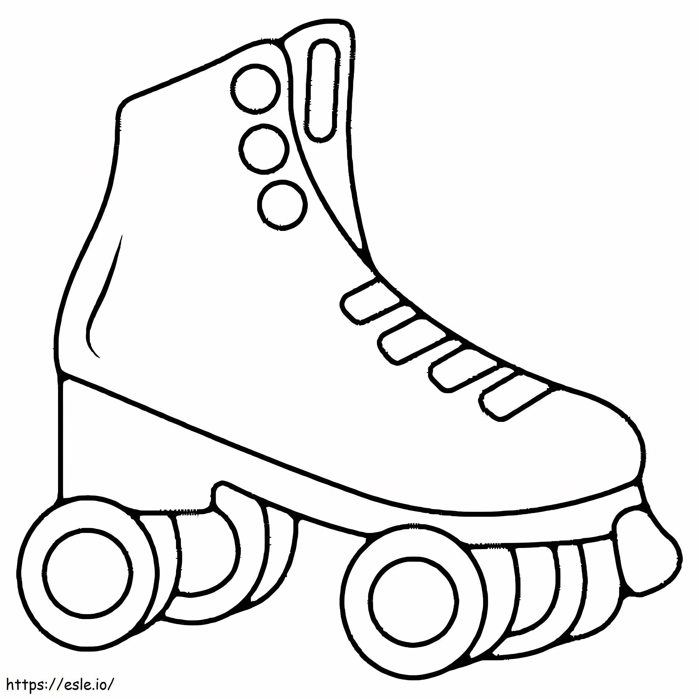 Easy Roller Skate coloring page