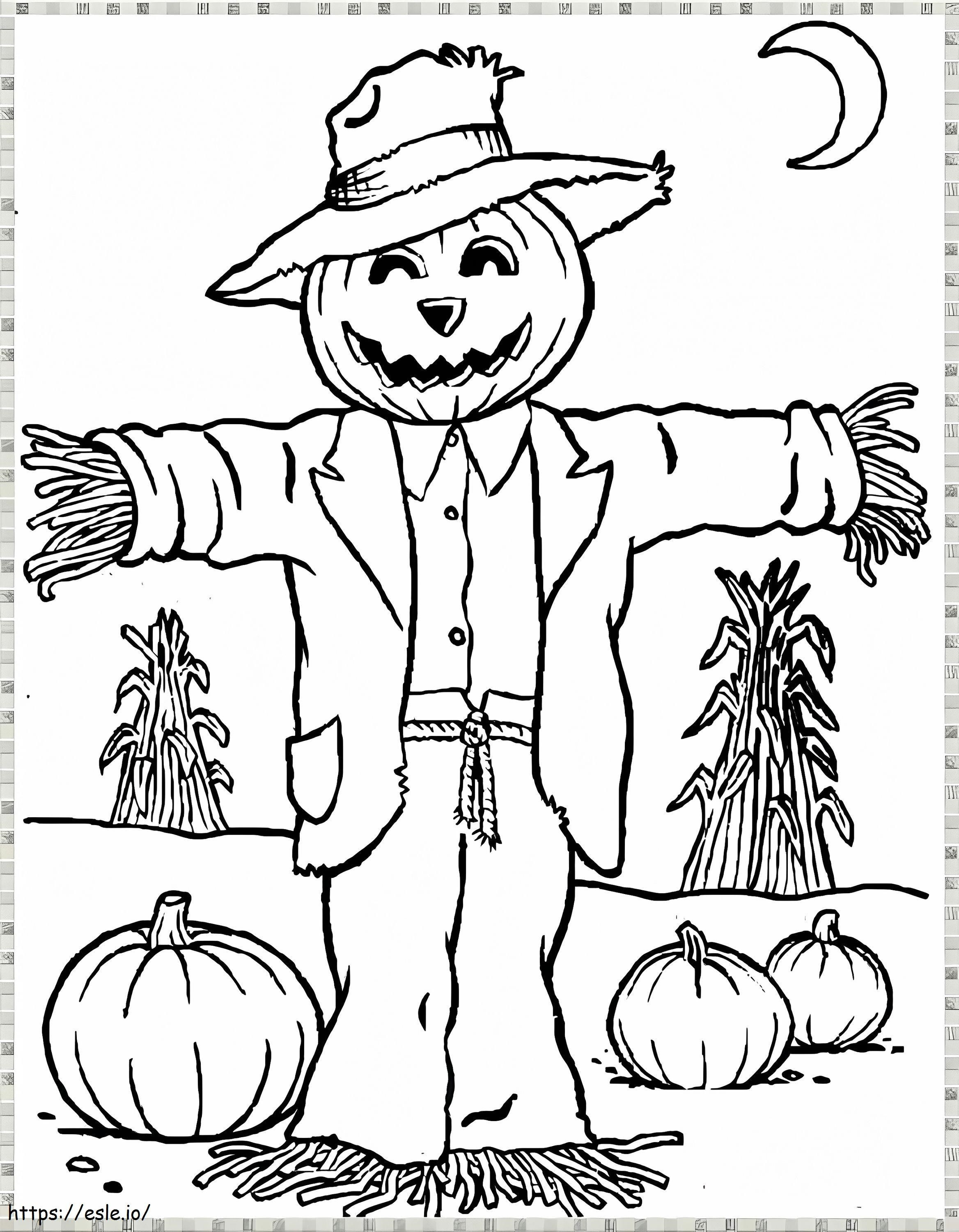 Scarecrow Fun coloring page