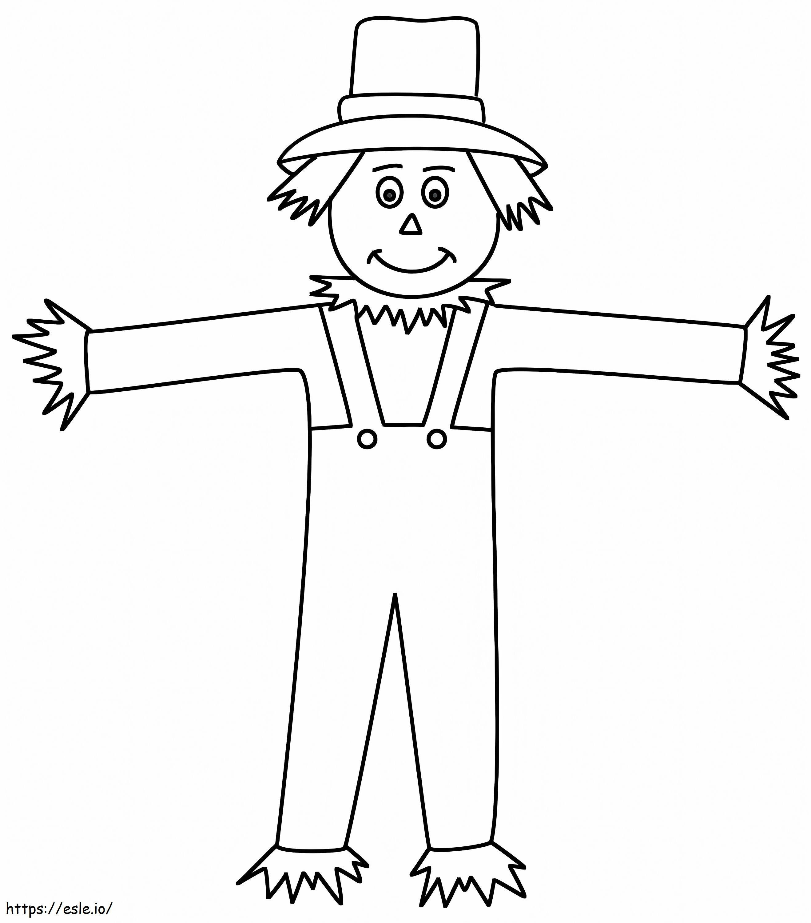 Scarecrow Smiling coloring page