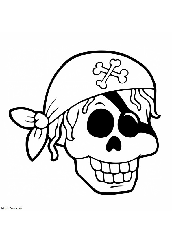 Gru pirata da colorare