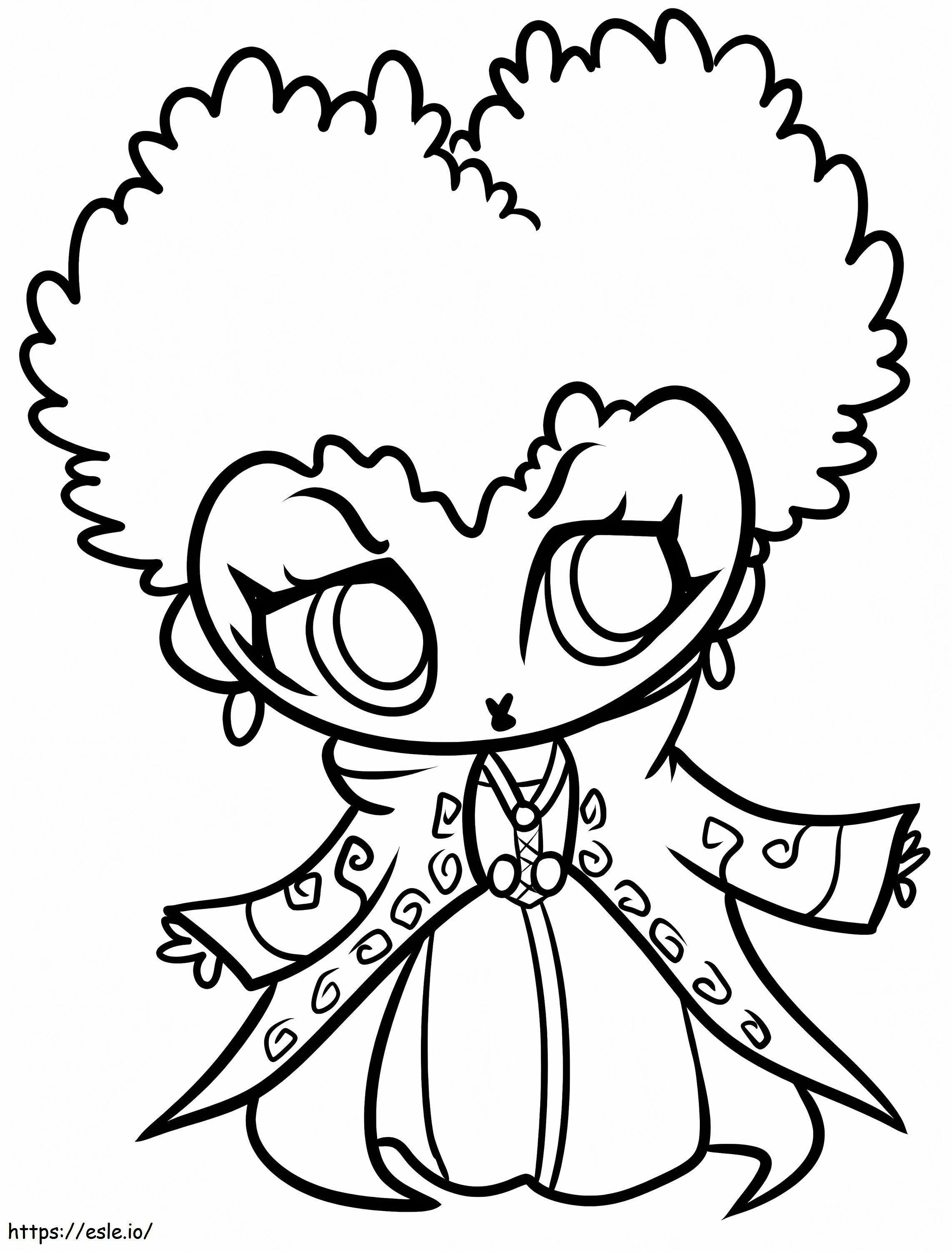 Chibi Winifred From Hocus Pocus coloring page