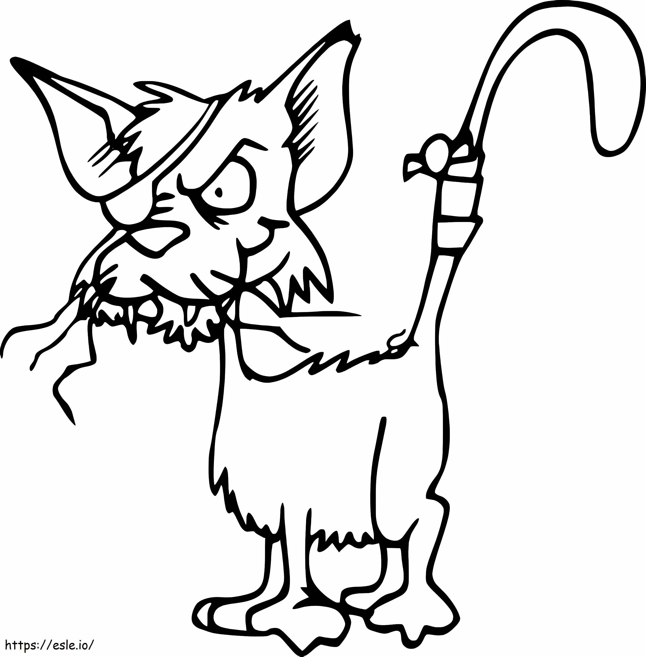 Bad Cat coloring page