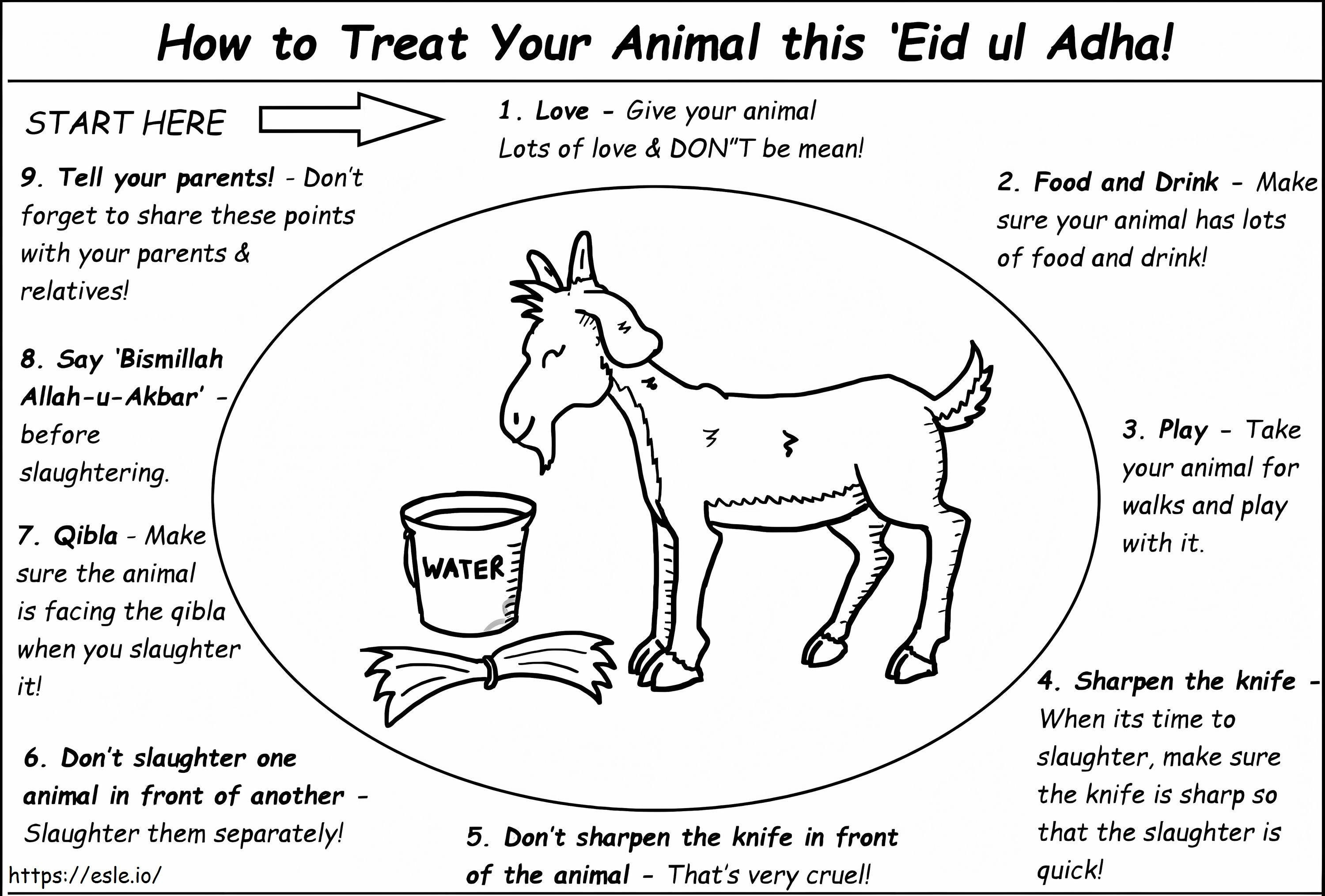Eid Al-Adha 1 coloring page