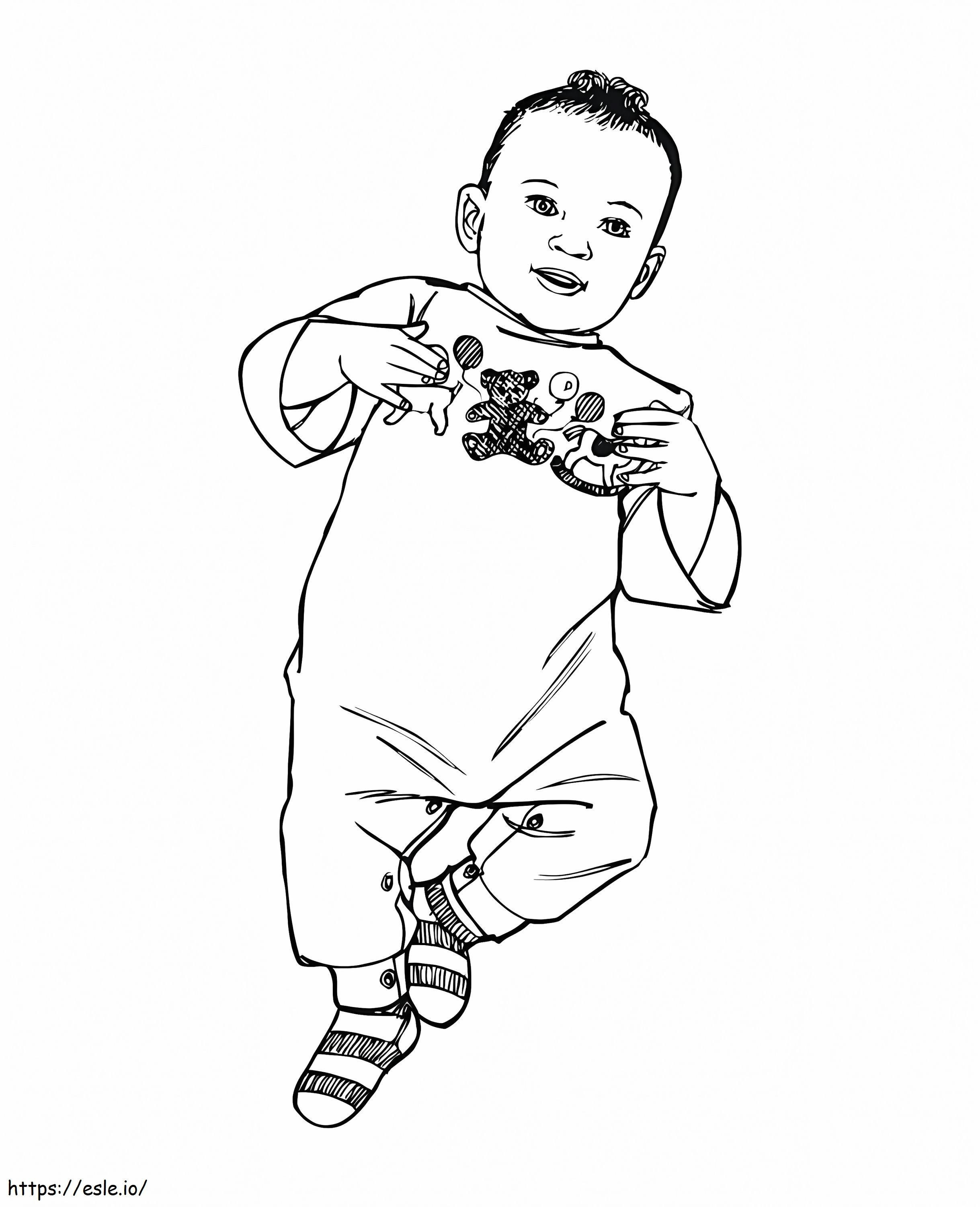 Coloriage Bébé garçon à imprimer à imprimer dessin