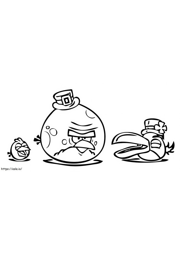 Amazing Angry Birds coloring page