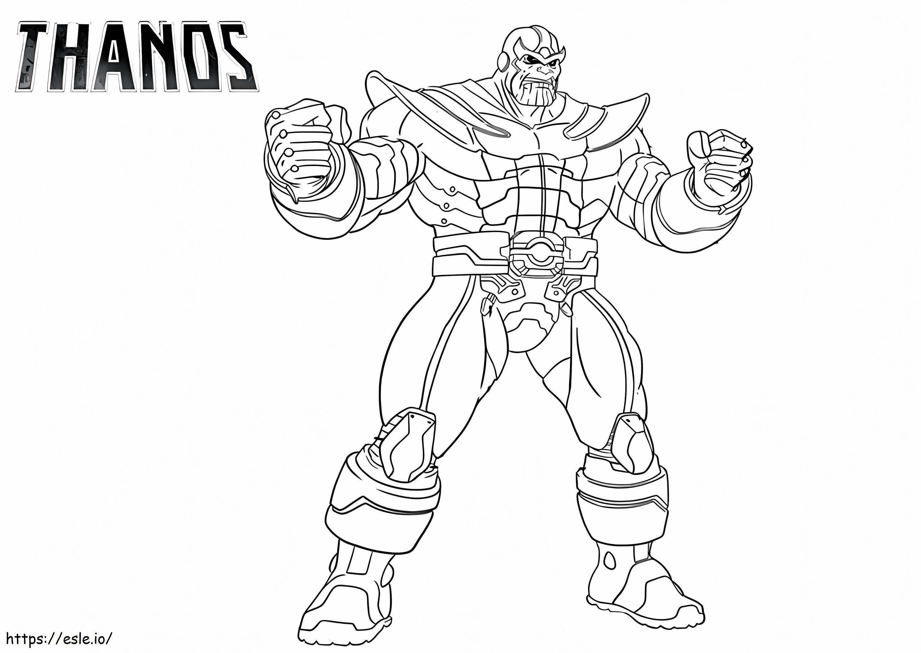 Thanos 1 coloring page