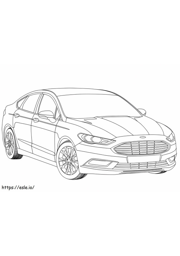 Ford Mondeo Mk V4 coloring page
