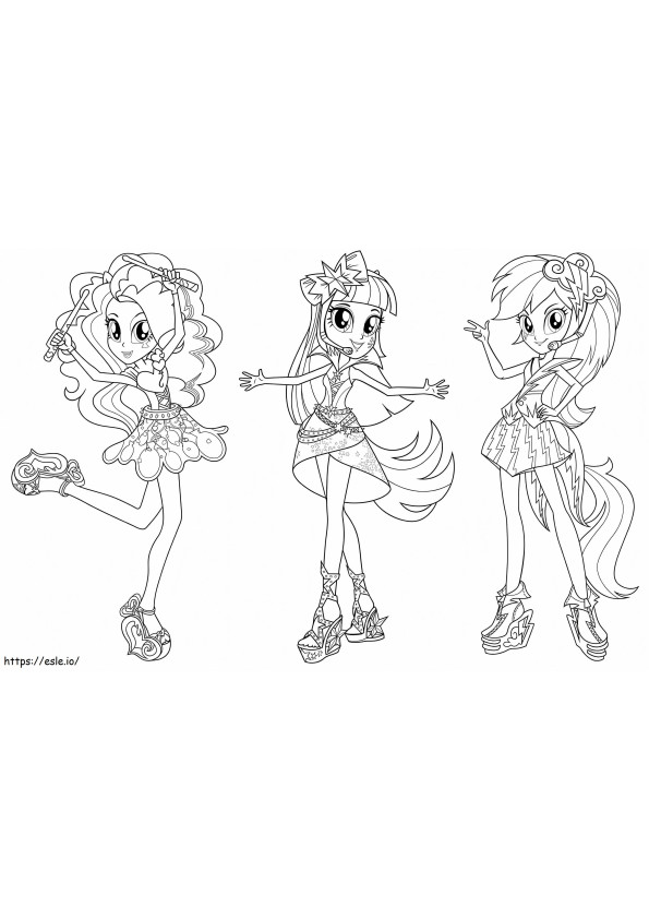 Equestria Girls 7 coloring page