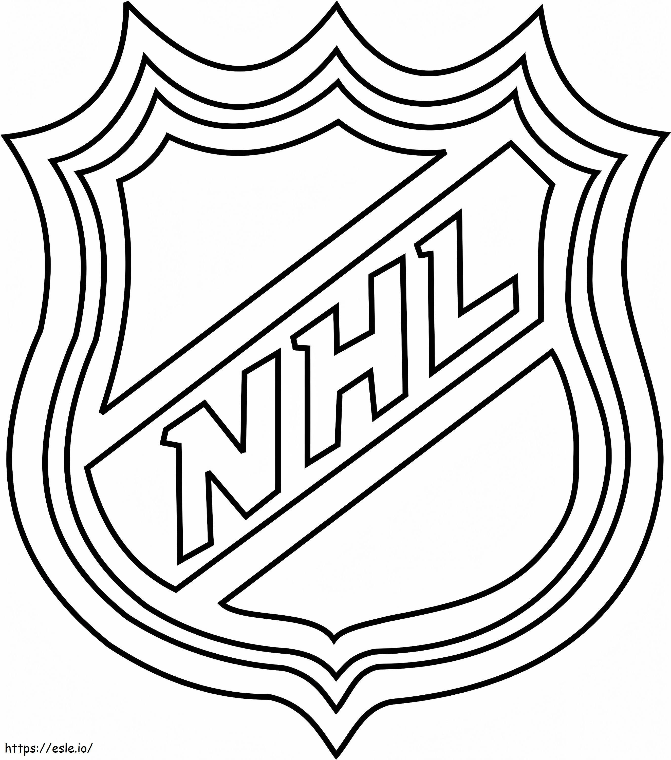NHL logo värityskuva