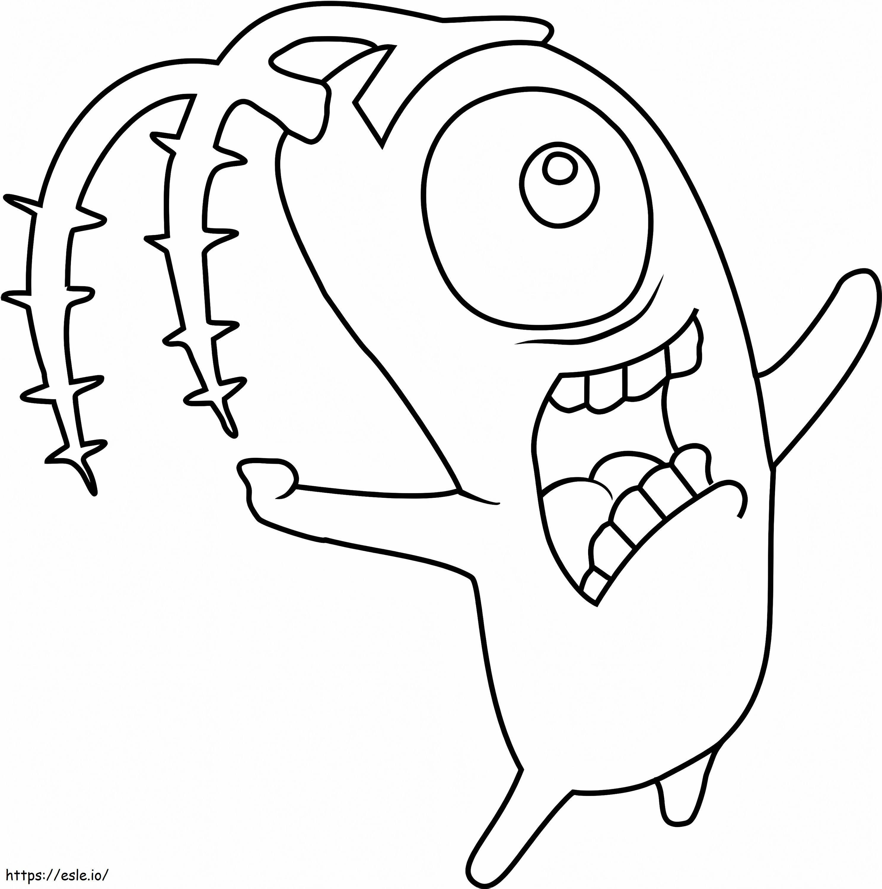 Funny Plankton coloring page