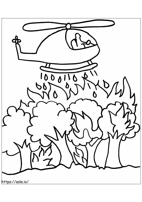 Forest Fire coloring page
