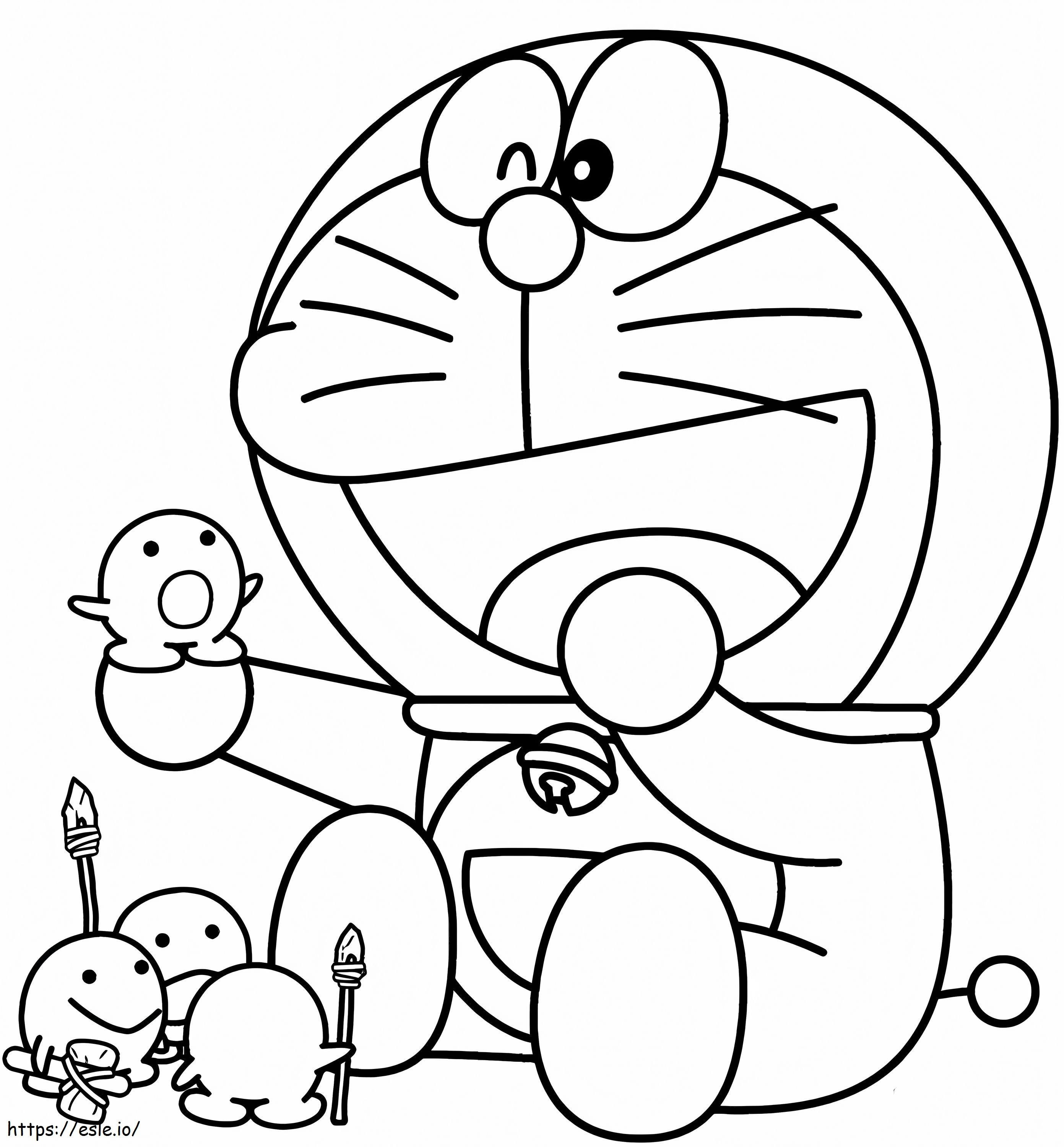 Doraemon i jego zabawki kolorowanka