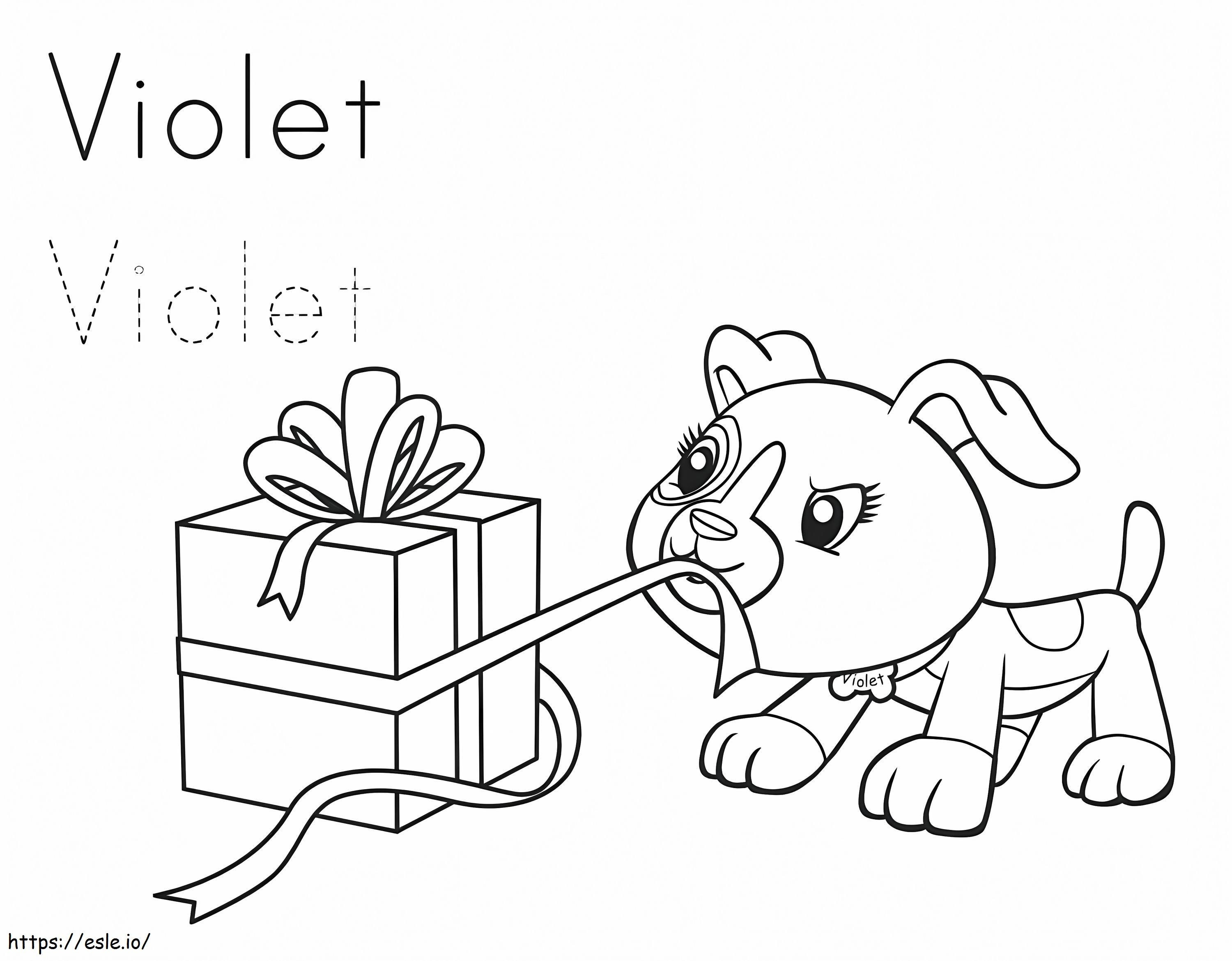 Violet From Leapfrog coloring page