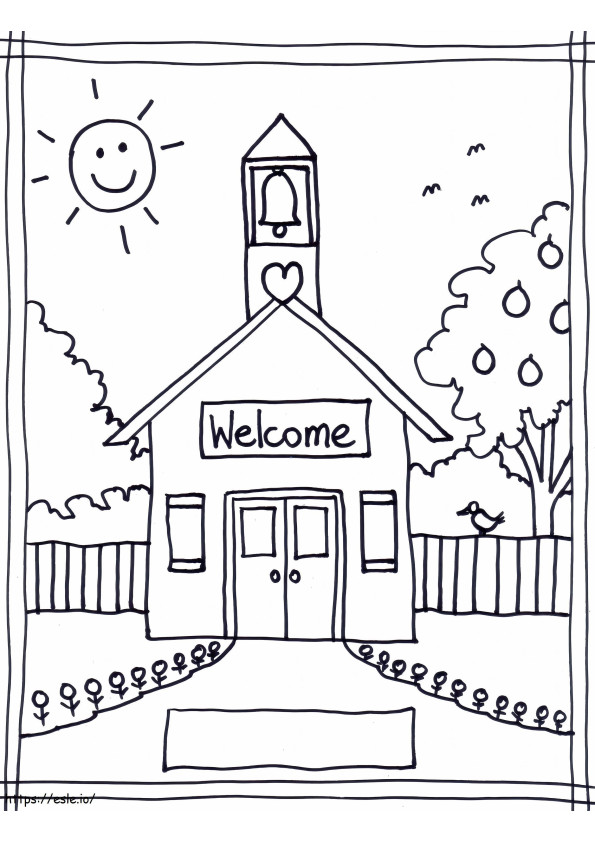 Drawing School coloring page